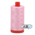 Aurifil Cotton Thread Solid 50wt 1422yds Baby Pink A1050-2423