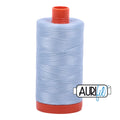 Aurifil Cotton Thread Solid 50wt 1422yds Light Robins Egg A1050-2710