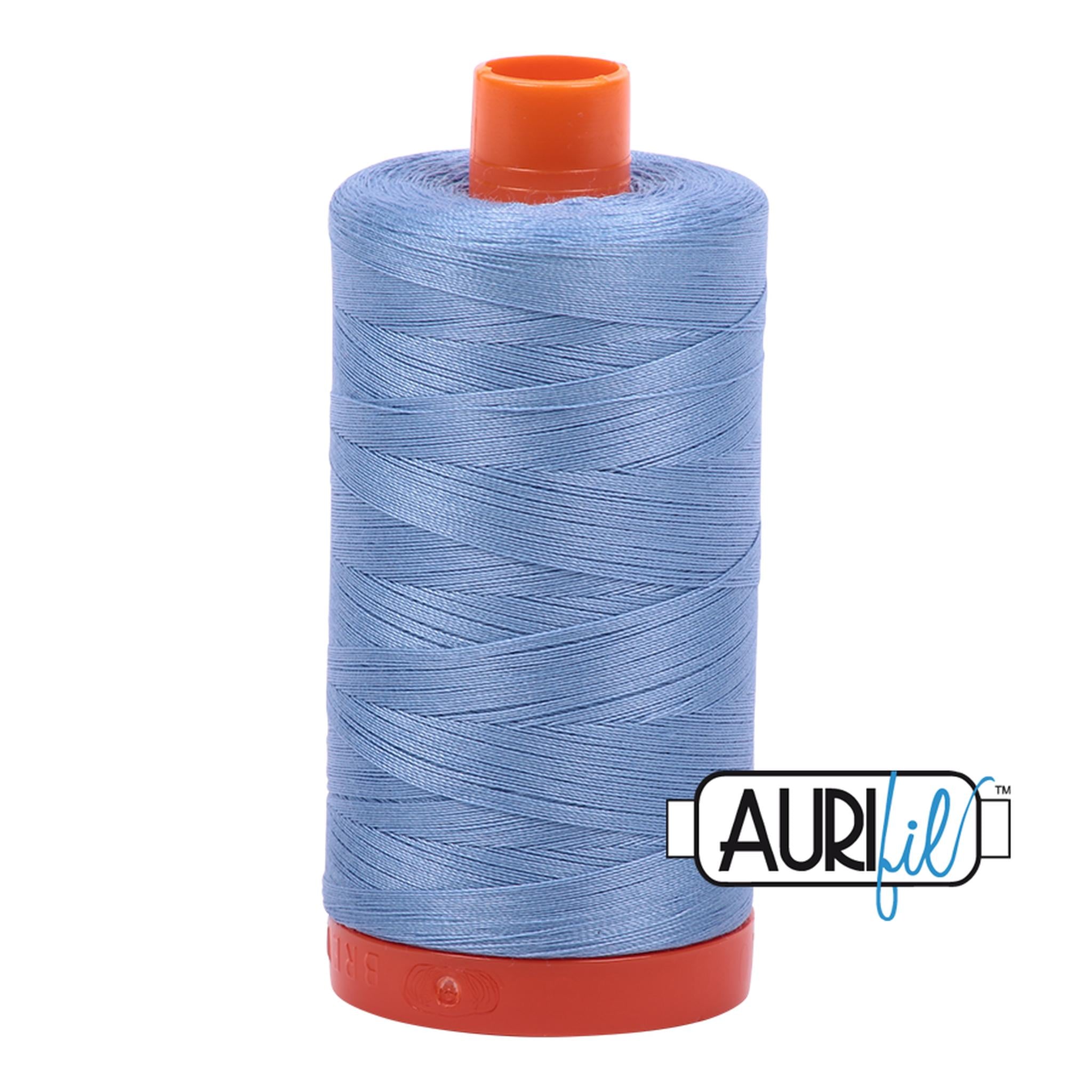 Aurifil Cotton Thread Solid 50wt 1422yds Light Delft Blue A1050-2720