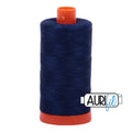 Aurifil Cotton Thread Solid 50wt 1422yds Dark Navy A1050-2784