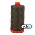 Aurifil Cotton Thread Solid 50wt 1422yds - Army Green A1050-2905