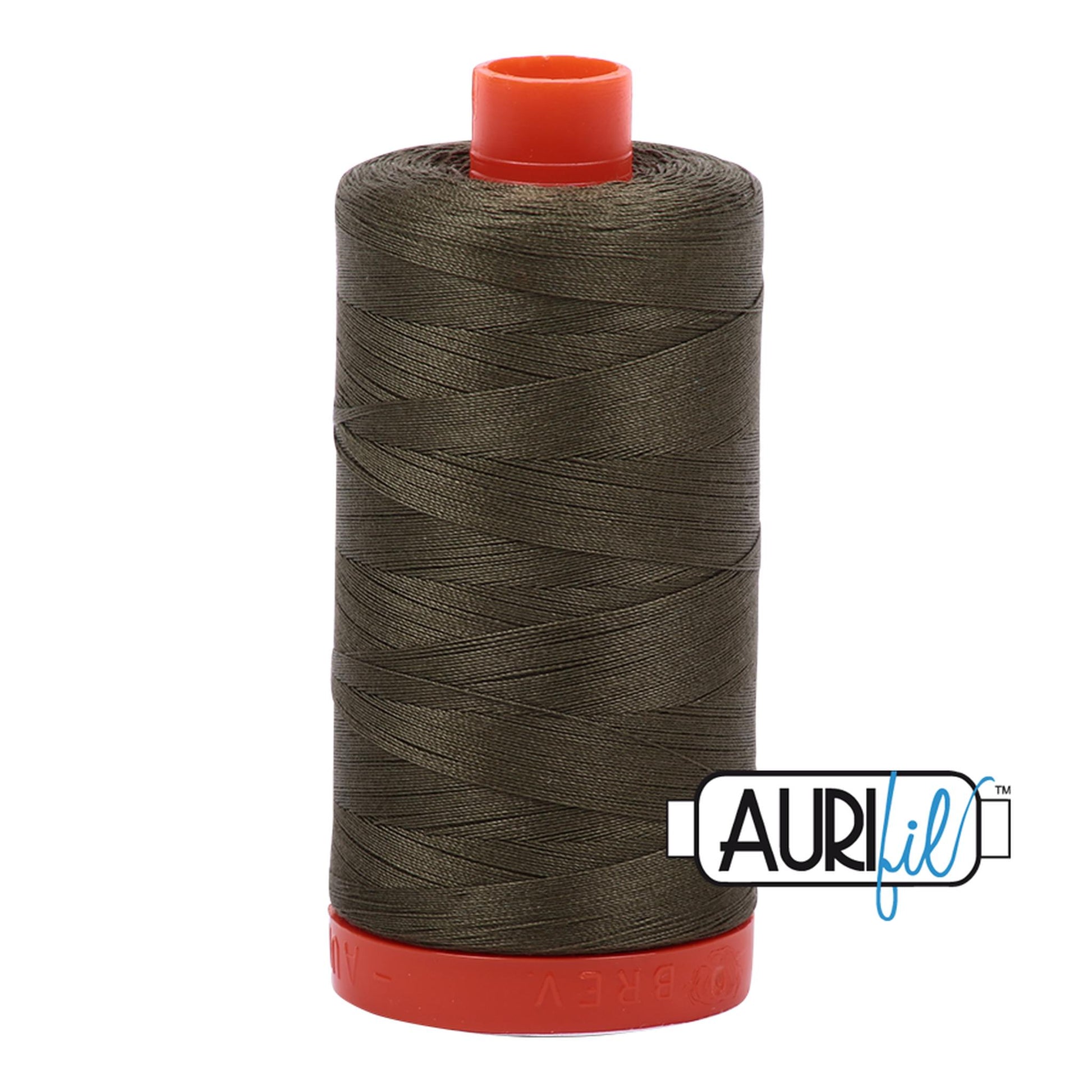 Aurifil Cotton Thread Solid 50wt 1422yds - Army Green A1050-2905