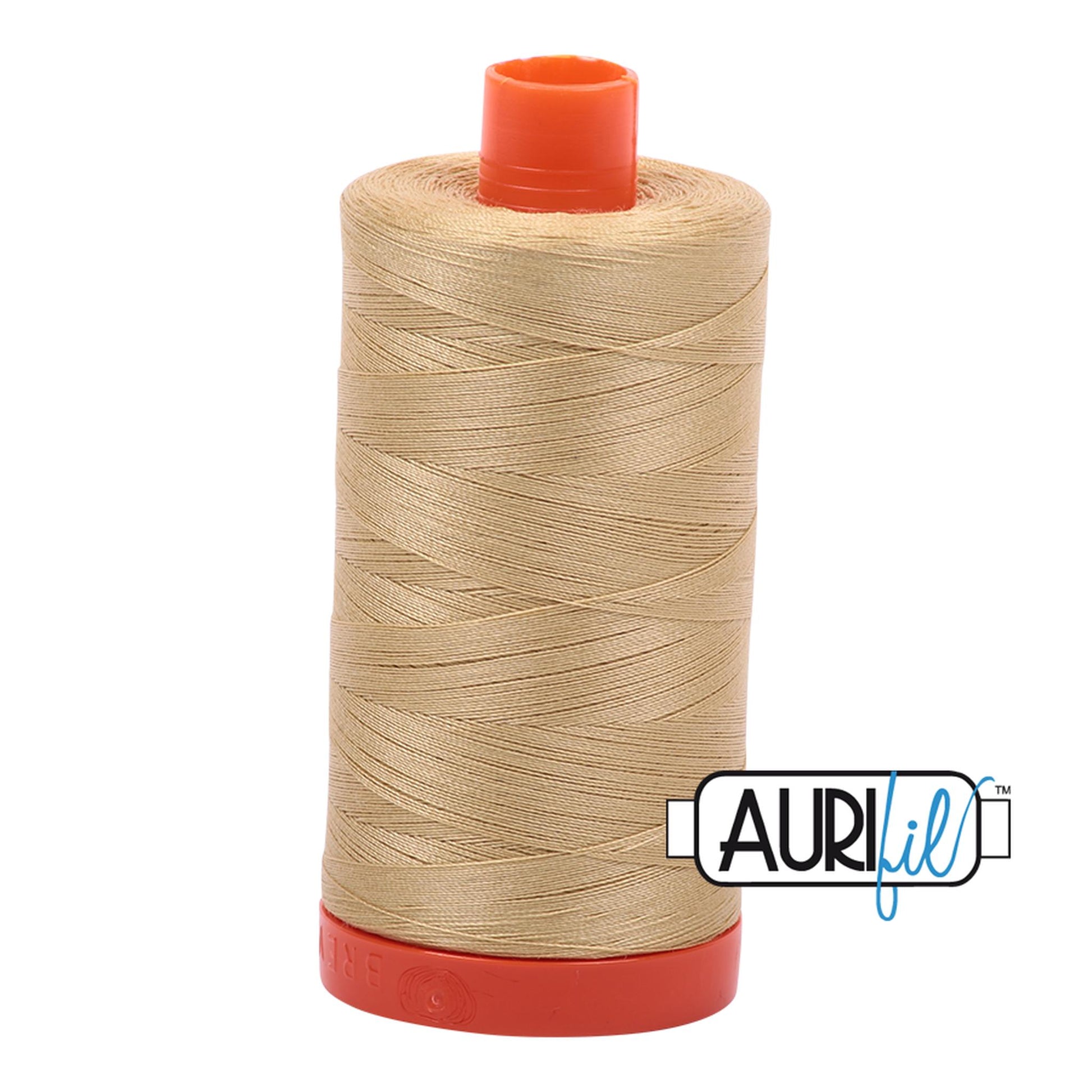 Aurifil Cotton Thread Solid 50wt 1422yds - Very Light Brass A1050-2915