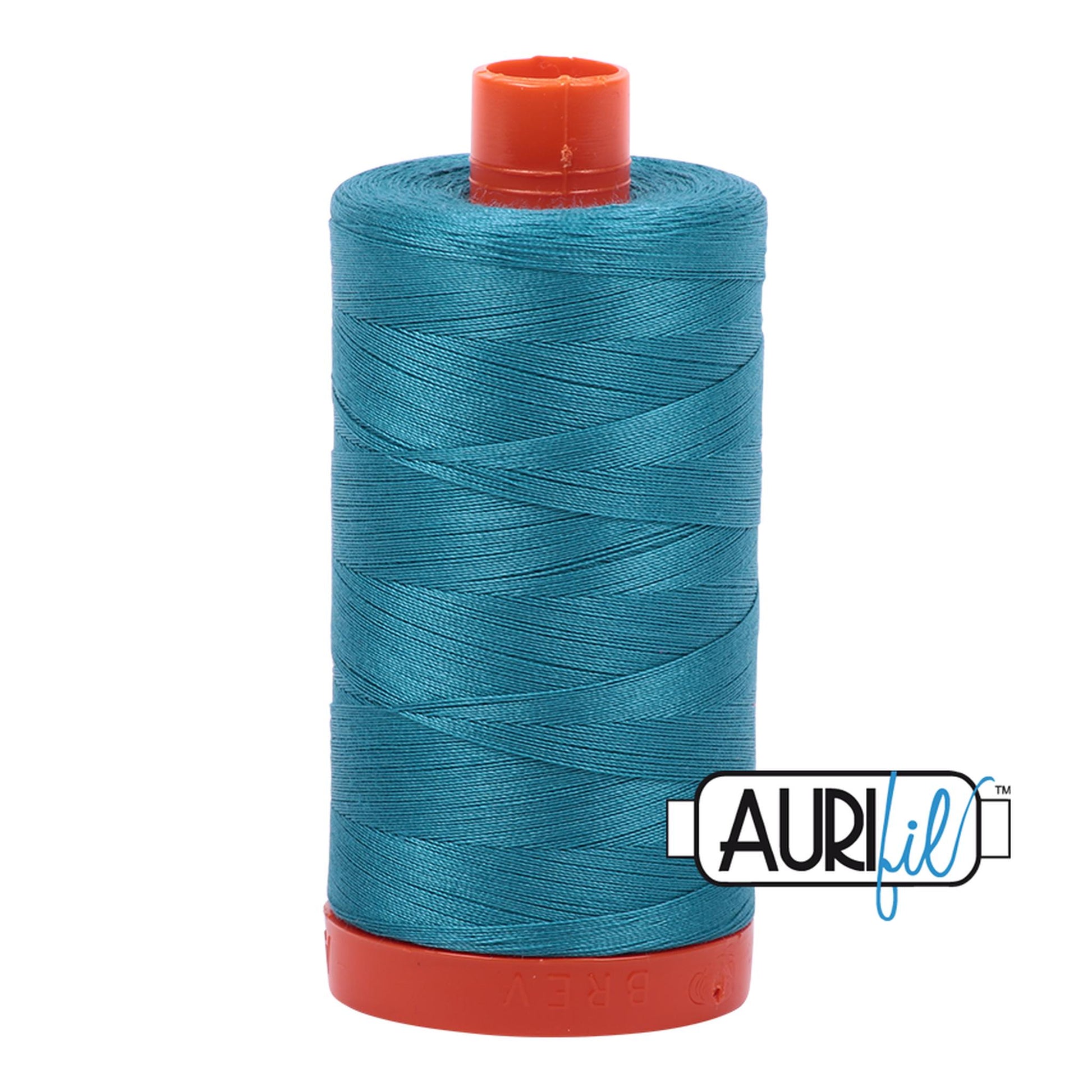 Aurifil Cotton Thread Solid 50wt 1422yds - Dark Turquoise A1050-4182