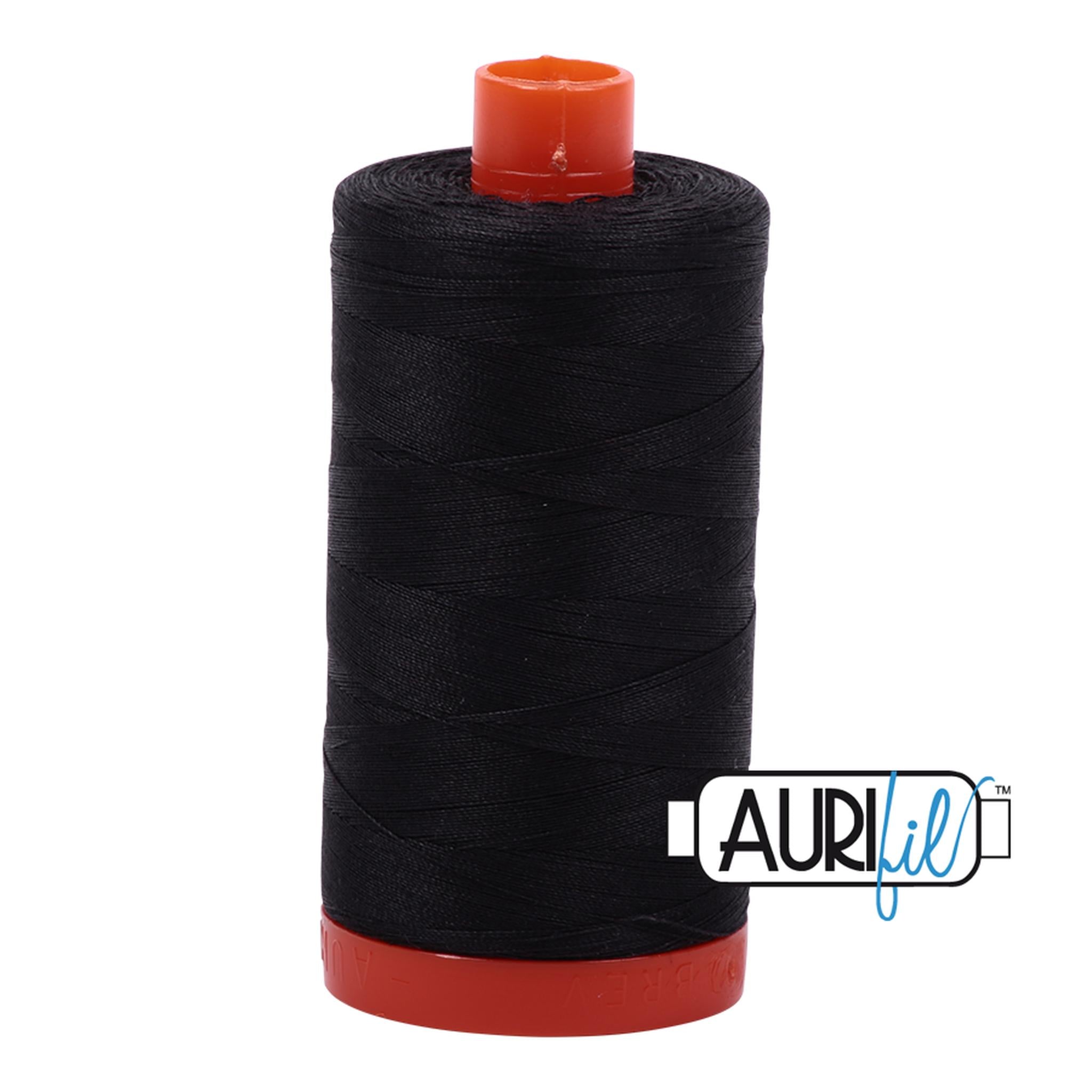 Aurifil Cotton Thread Solid 50wt 1422yds - Very Dark Grey A1050-4241