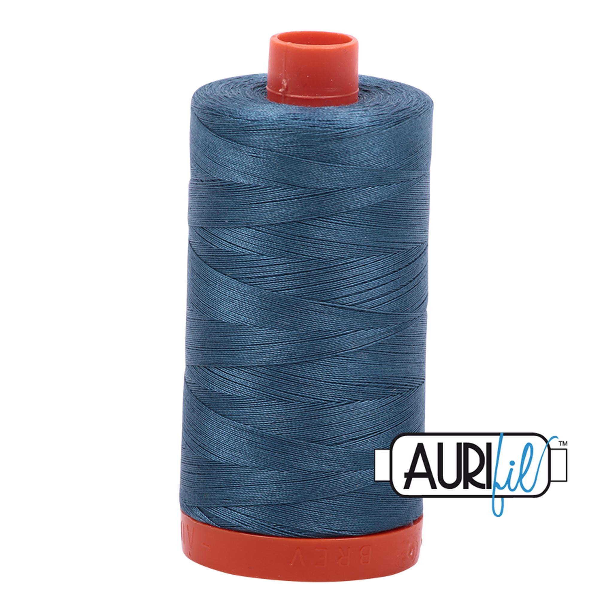 Aurifil Cotton Thread Solid 50wt 1422yds Smoke Blue A1050-4644