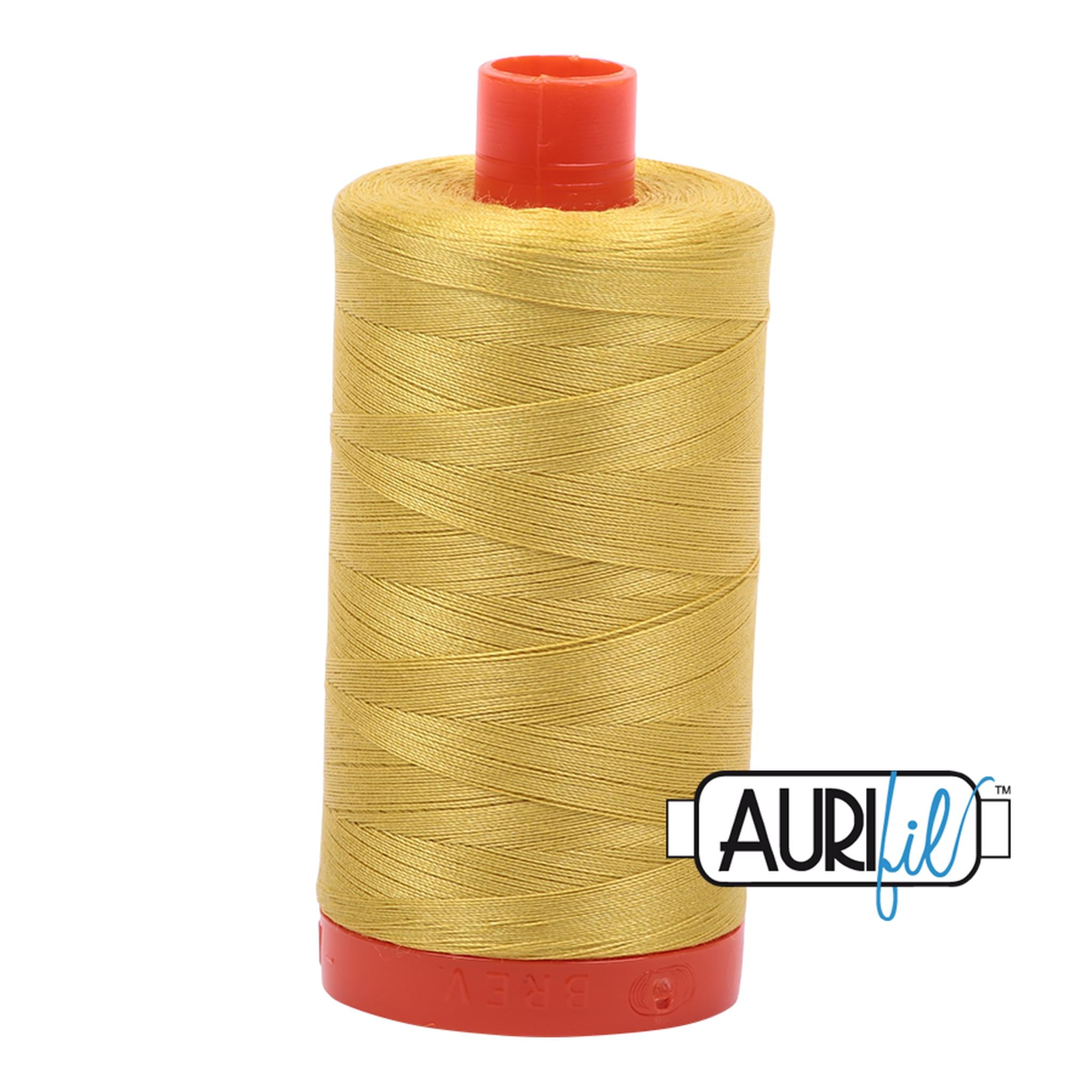 Aurifil Cotton Thread Solid 50wt 1422yds - Gold Yellow A1050-5015