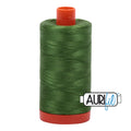 Aurifil Cotton Thread Solid 50wt 1422yds Dark Grass Green A1050-5018