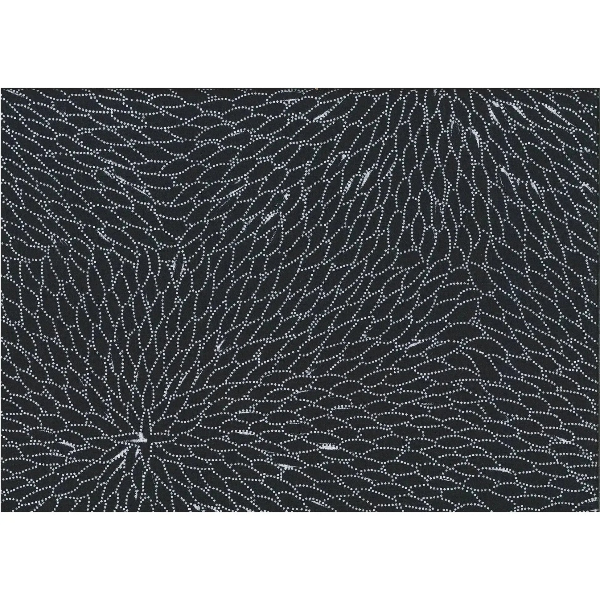 M&S Textiles - Bush Medicine Leaves: Black