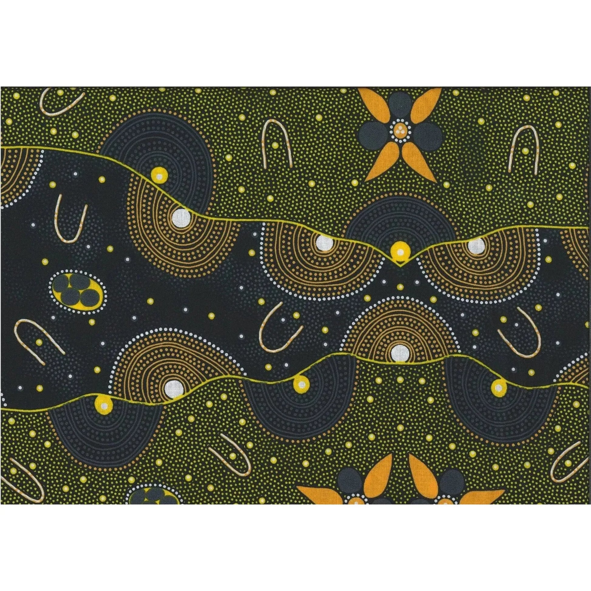 M&S Textiles - Bush Tucker Dreaming: Gold