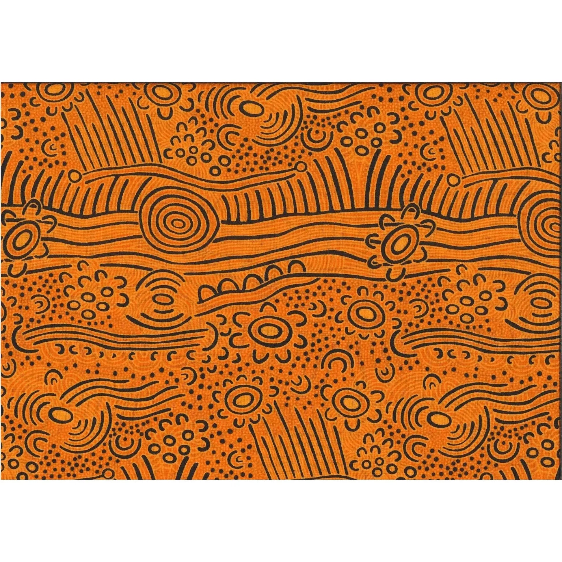 M&S Textiles - Dreaming Bush Plum: Gold