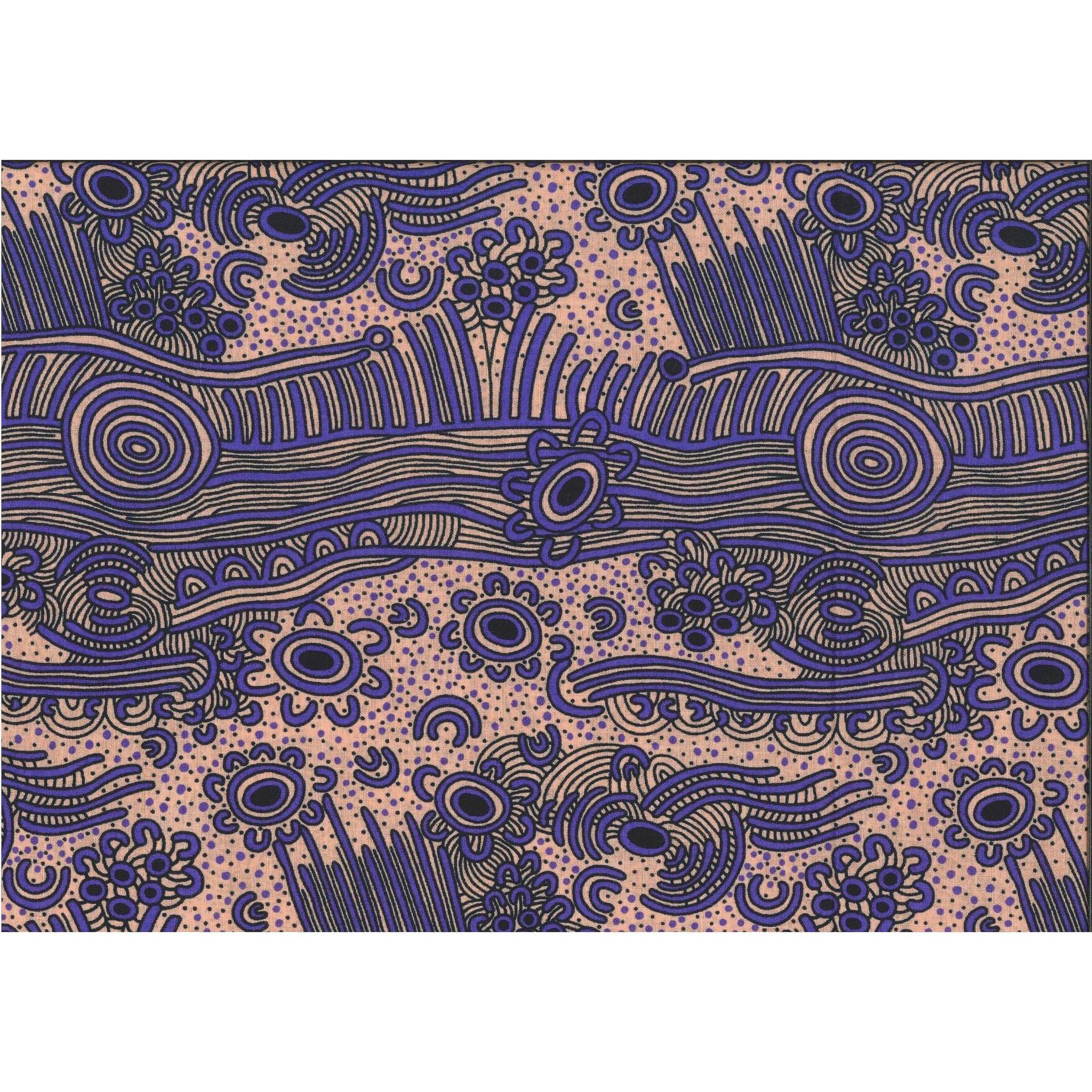 M&S Textiles - Dreaming Bush Plum: Purple