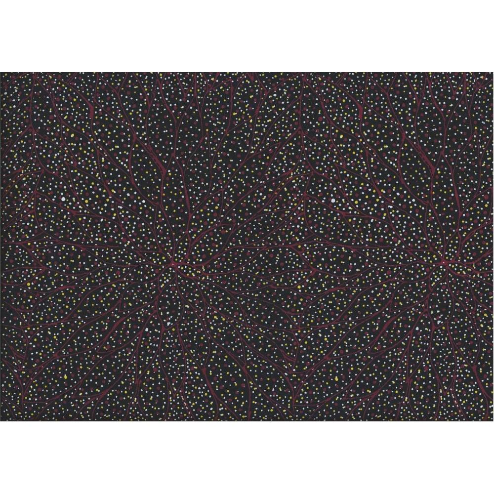 M&S Textiles - Seeds & Leaves on the Ground Dark Brown