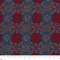 M&S Textiles Wildflowers and Bush Tuckers - Red