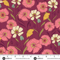 Meadow Walk by Alexandra Bordallo - Poppies Meadow: Raspberry