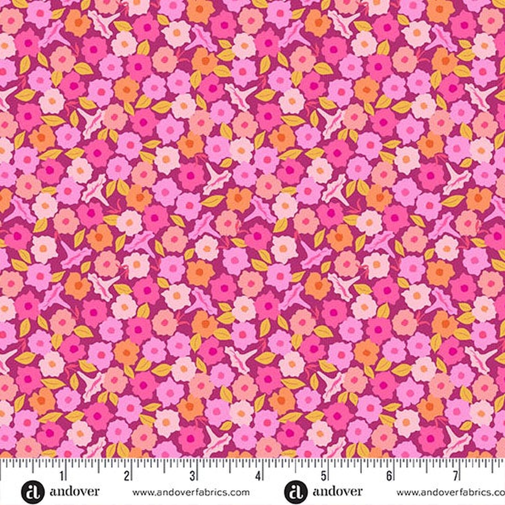 Memories Unfold by Stephanie Organes - Floret: Magenta