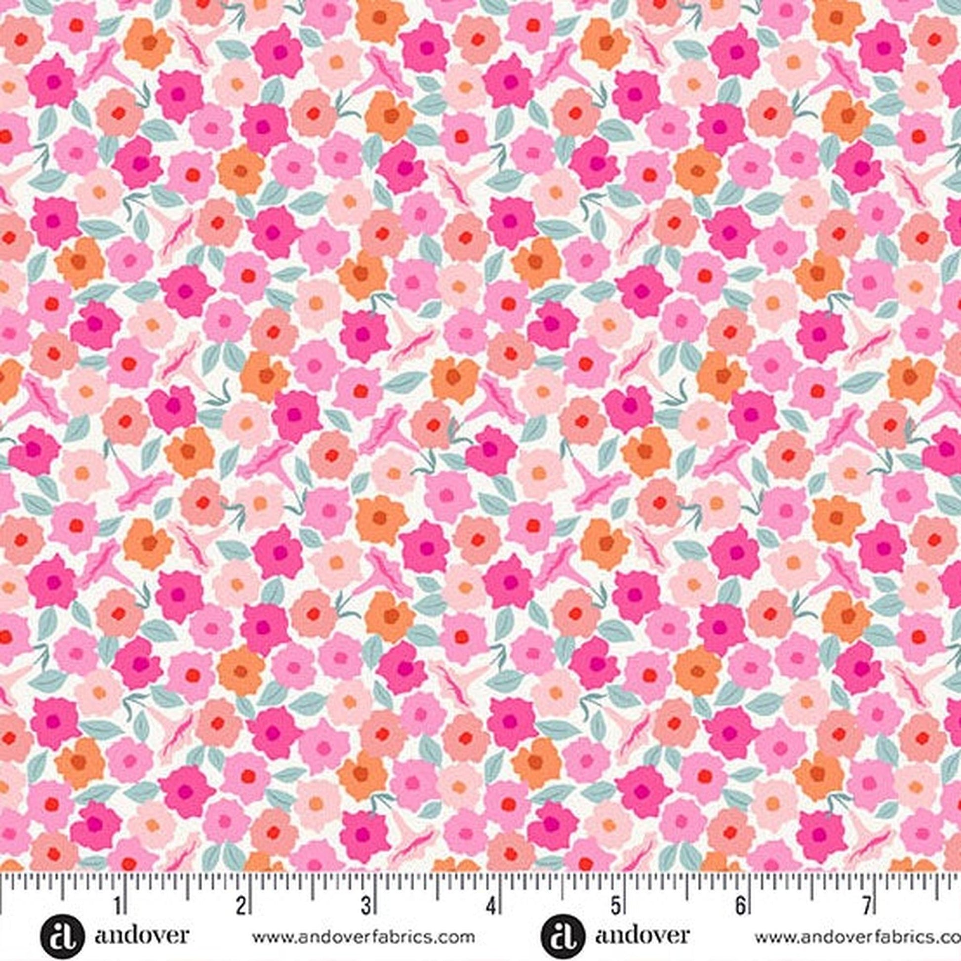 Memories Unfold by Stephanie Organes - Floret: Teal