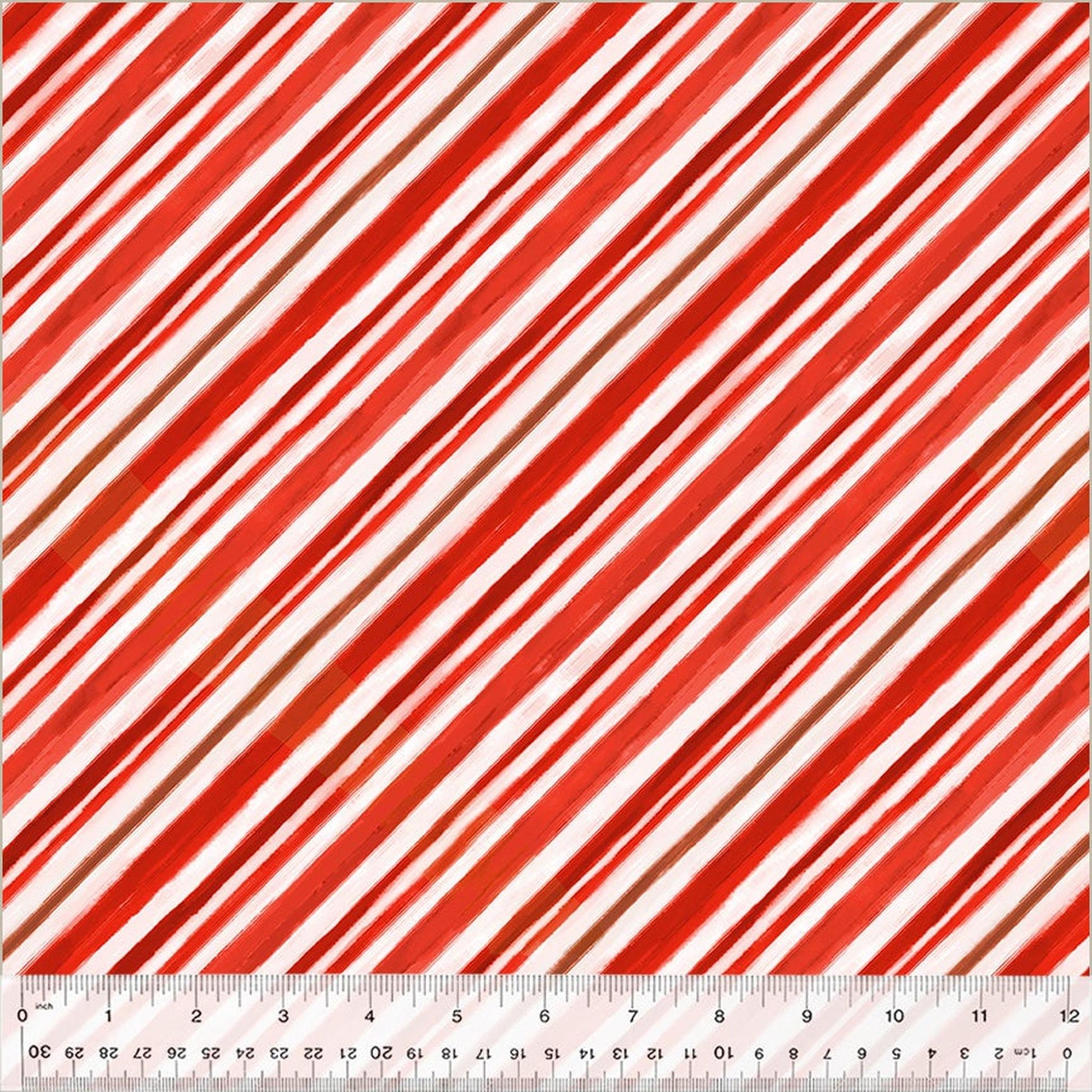 Meowy Christmas Christmas Stripe - Red and White