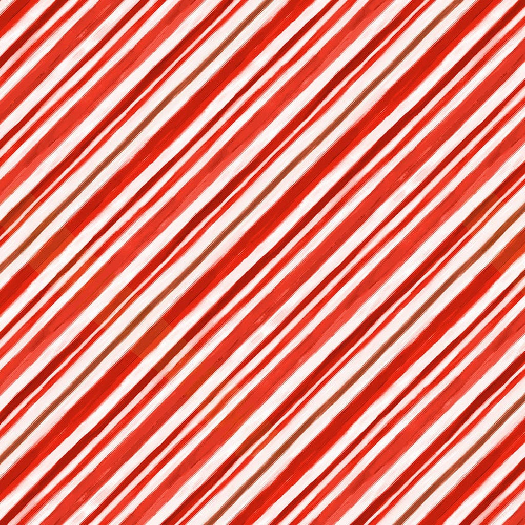 Meowy Christmas Christmas Stripe - Red and White