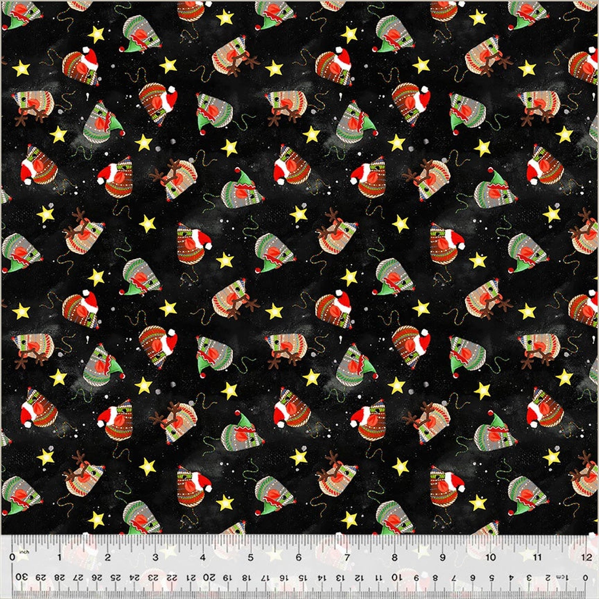 Meowy Christmas Jolly Mice - Black