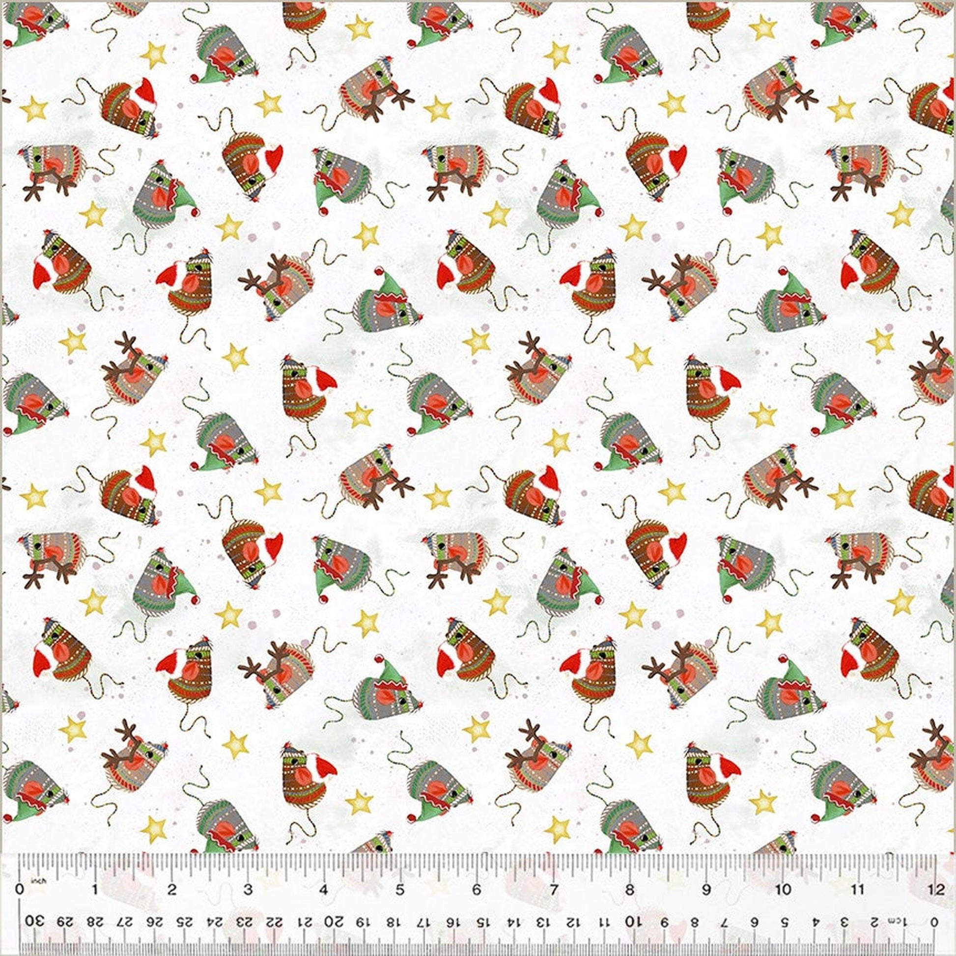 Meowy Christmas Jolly Mice - White