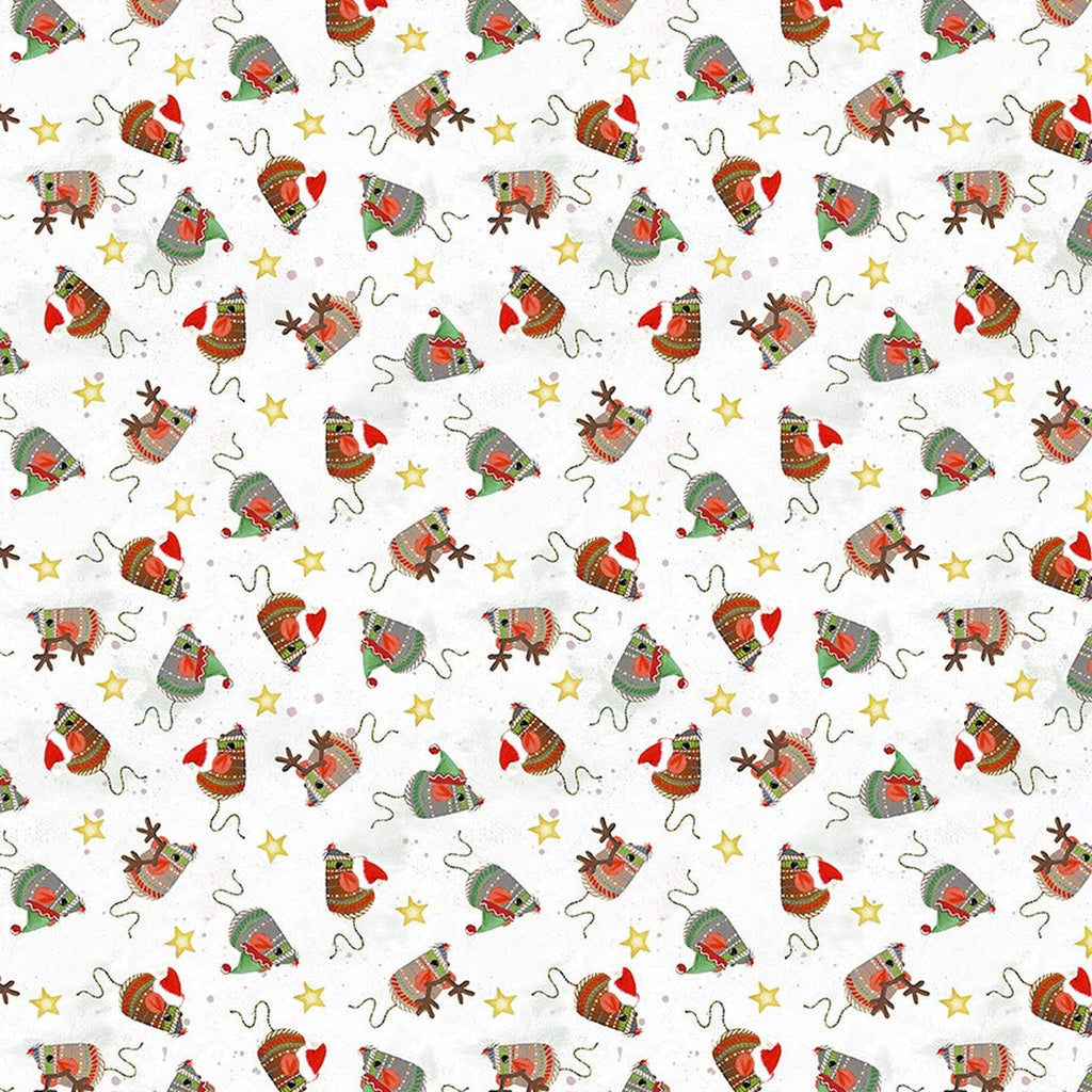 Meowy Christmas Jolly Mice - White