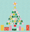Merry Baubles Quilt Kit - 62"x72"