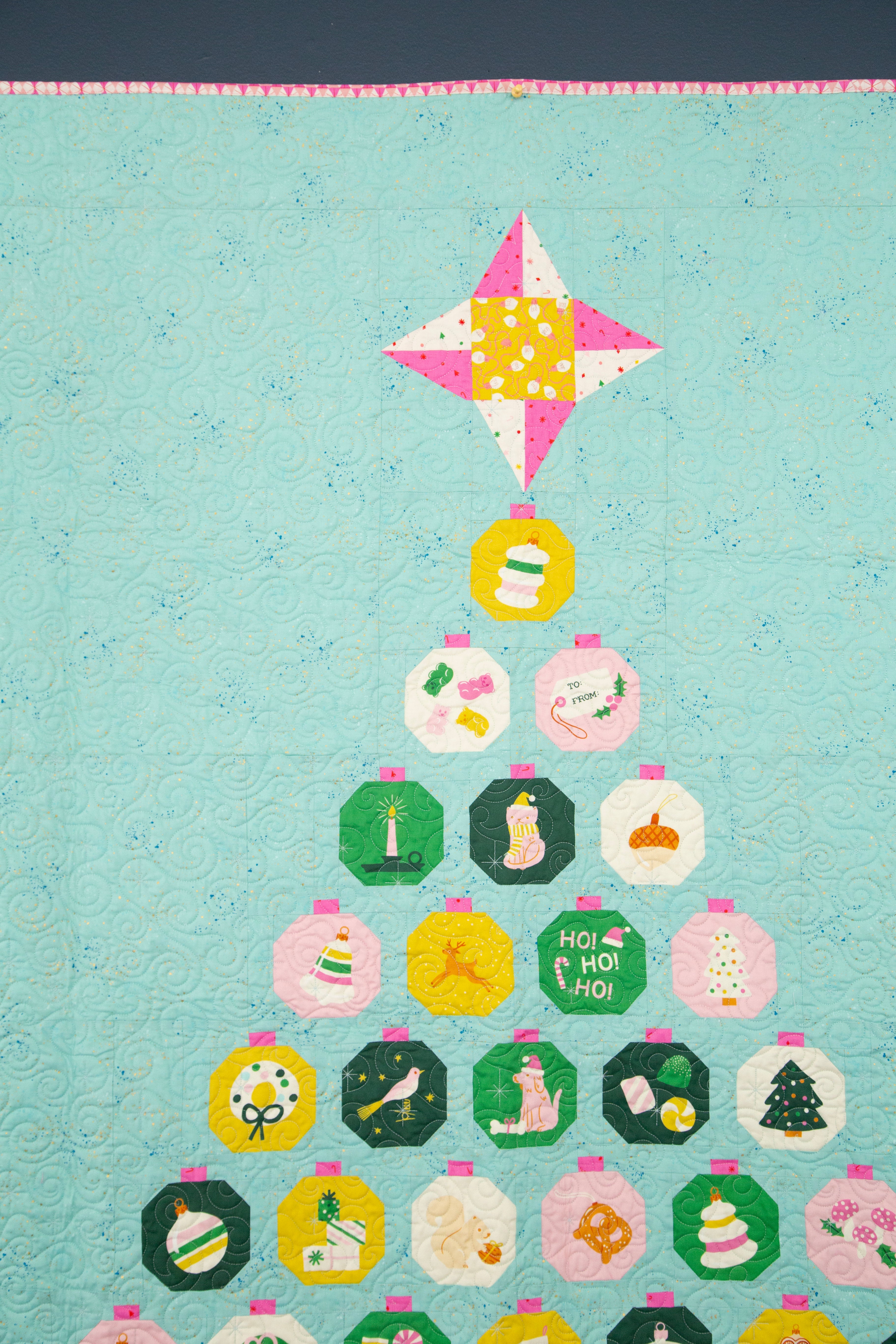 Merry Baubles Quilt Kit - 62"x72"