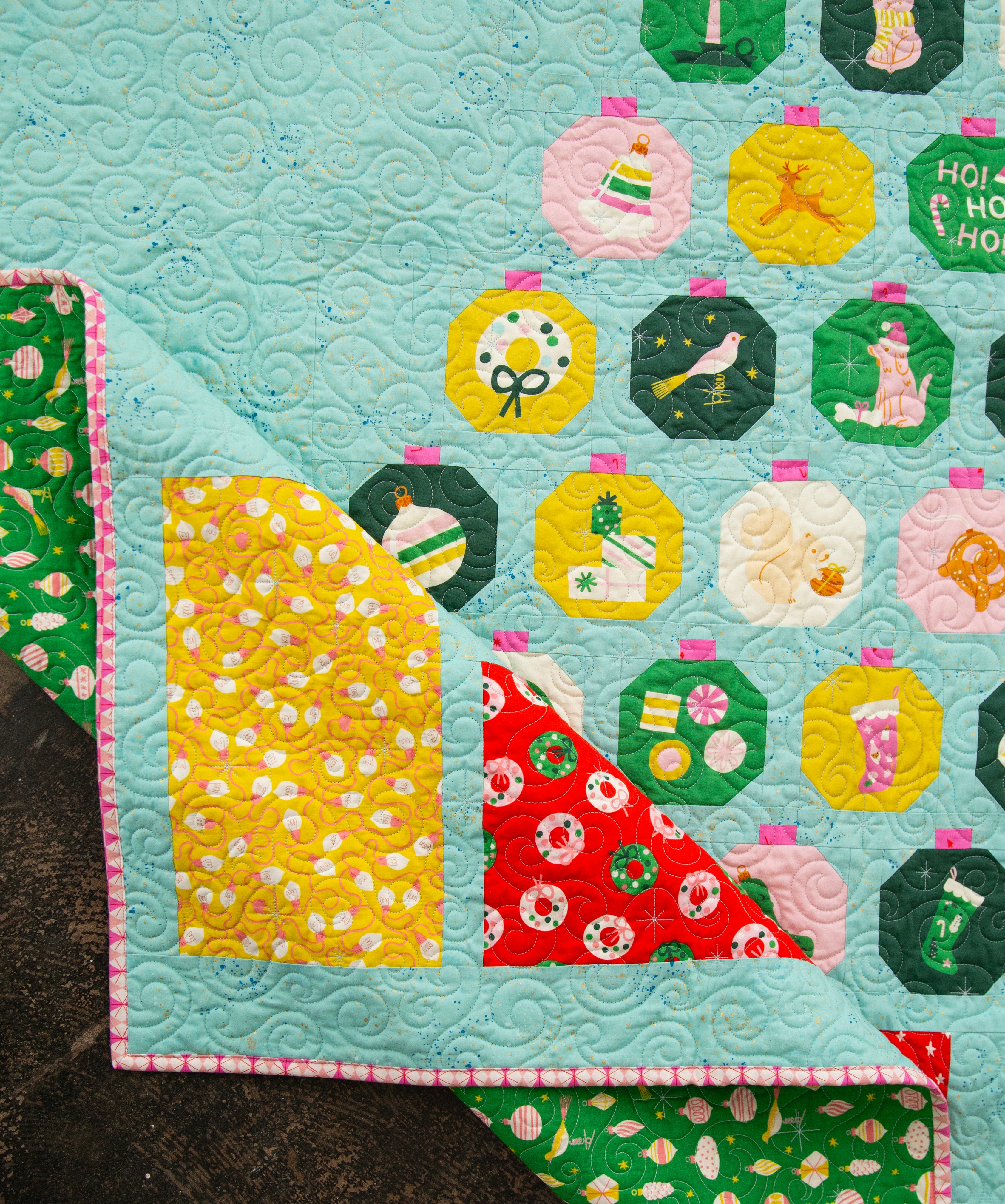 Merry Baubles Quilt Kit - 62"x72"