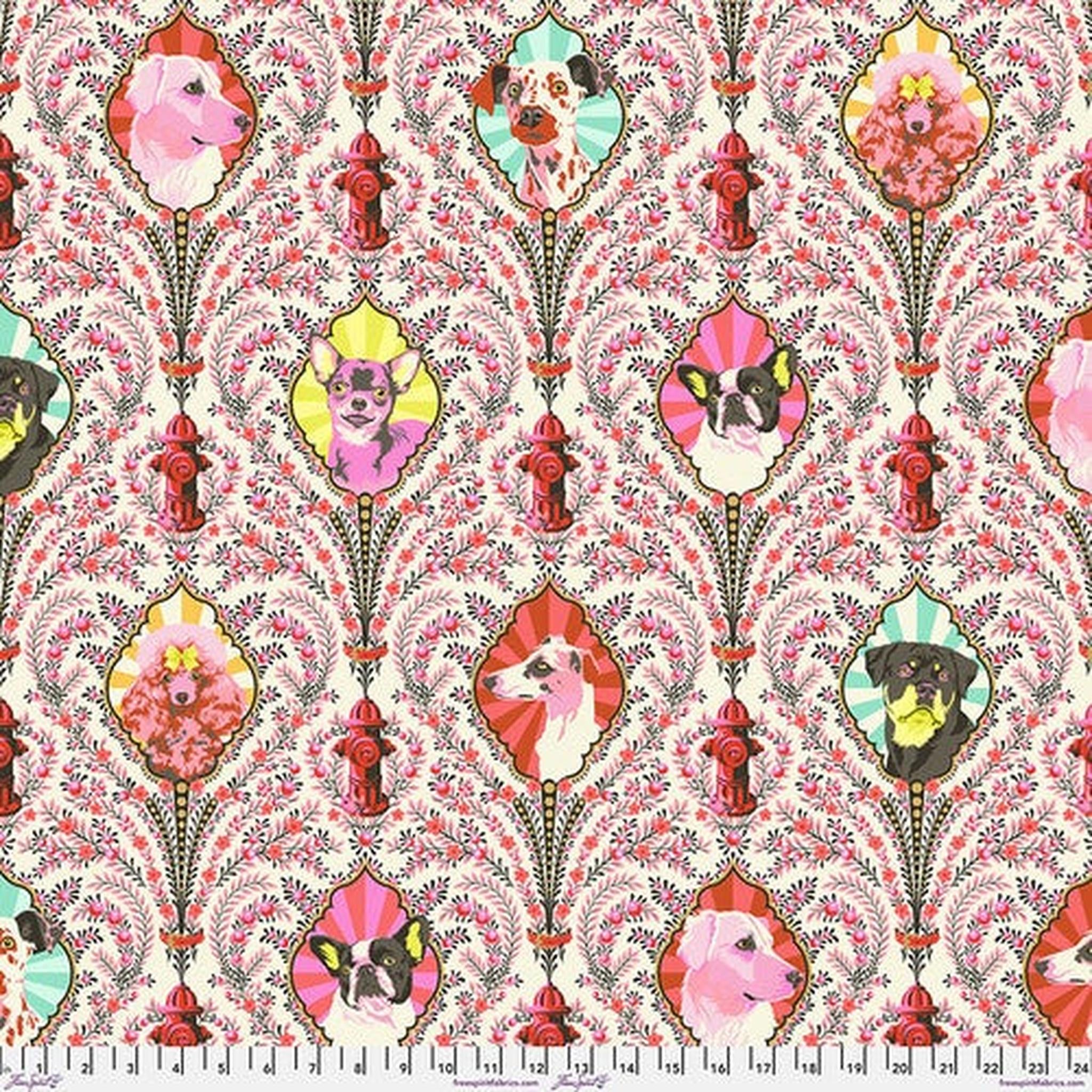 Metallic Besties by Tula Pink - Puppy Dog Eyes - Blossom
