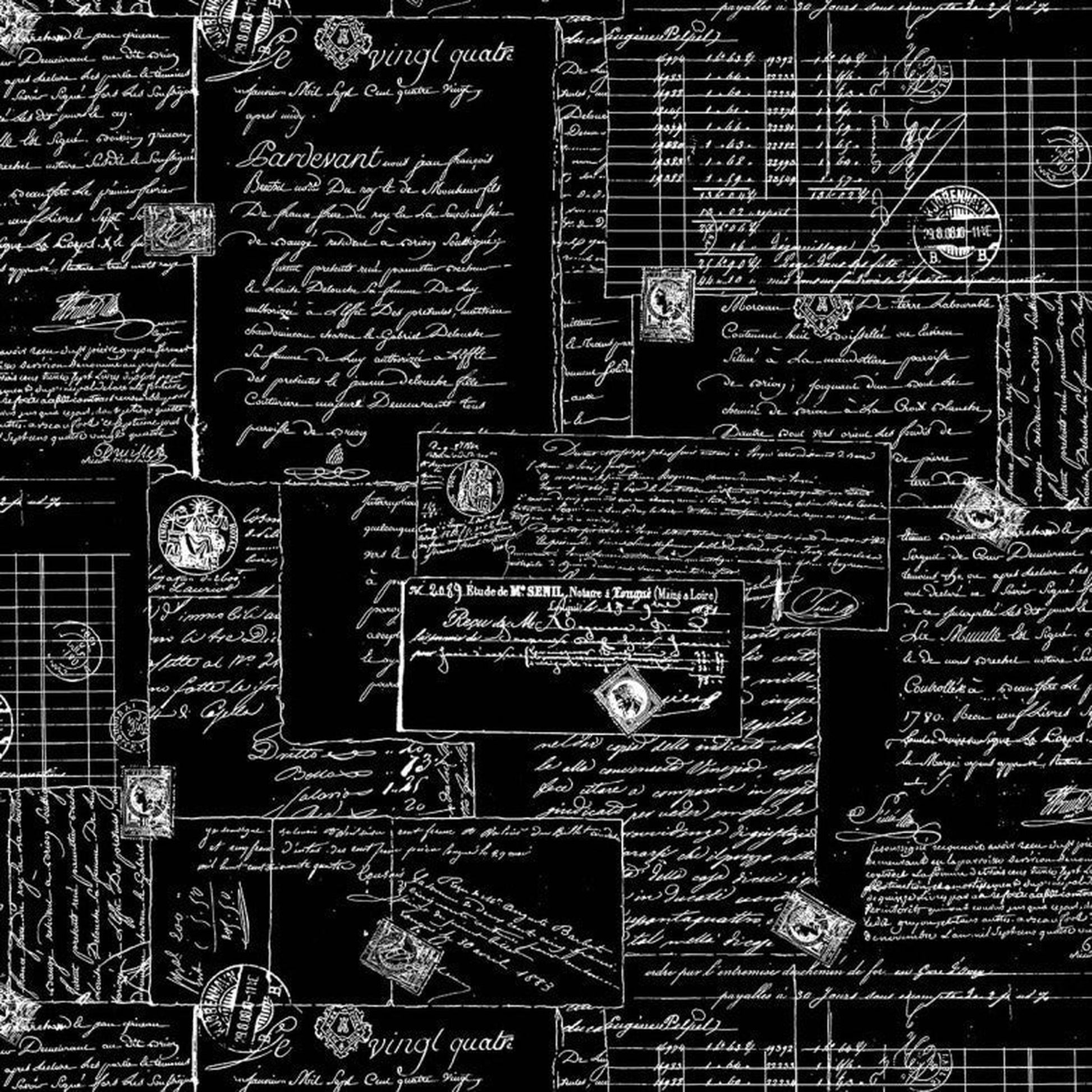 Michael Miller Widebacks Calligraphy: Black