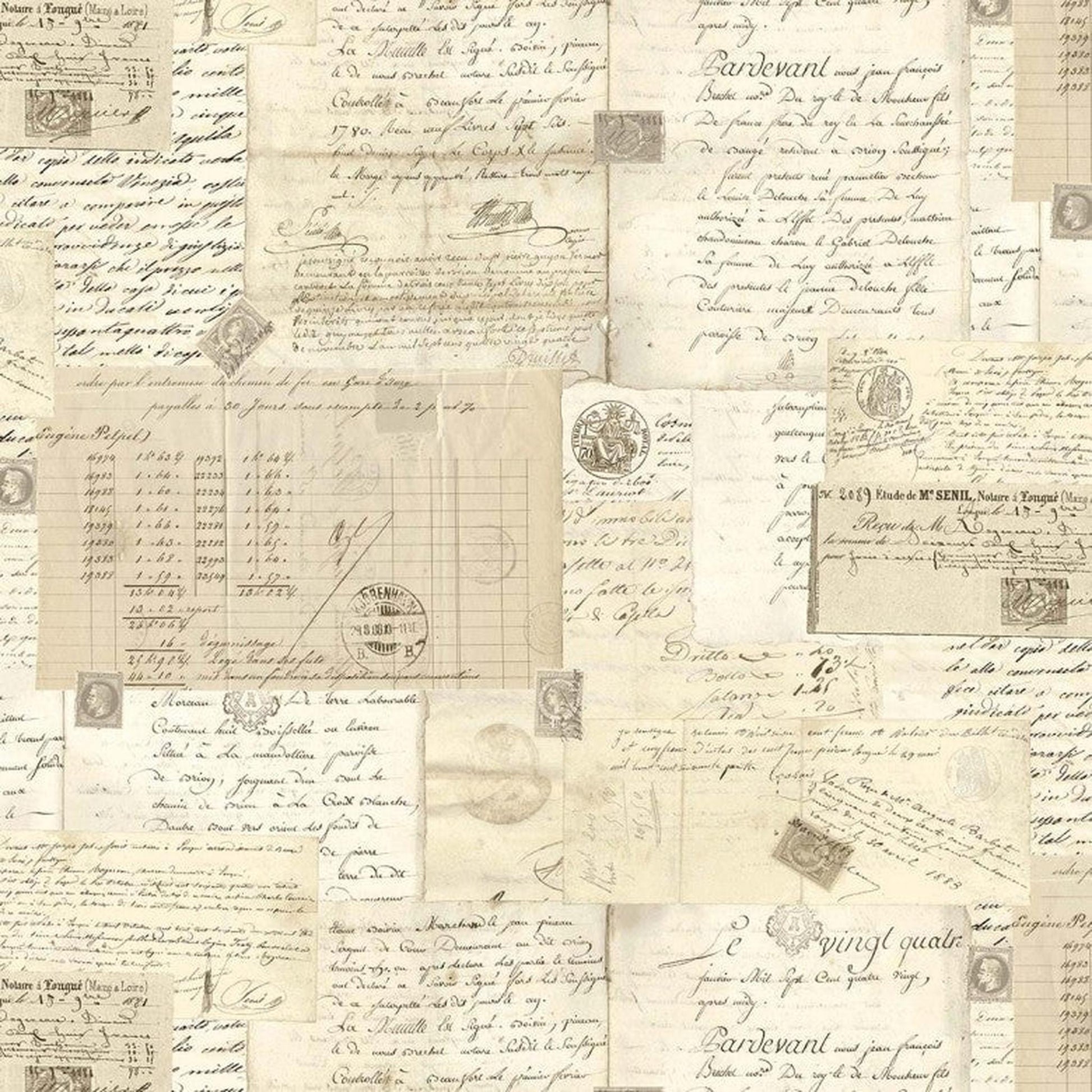 Michael Miller Widebacks Post Script: Beige