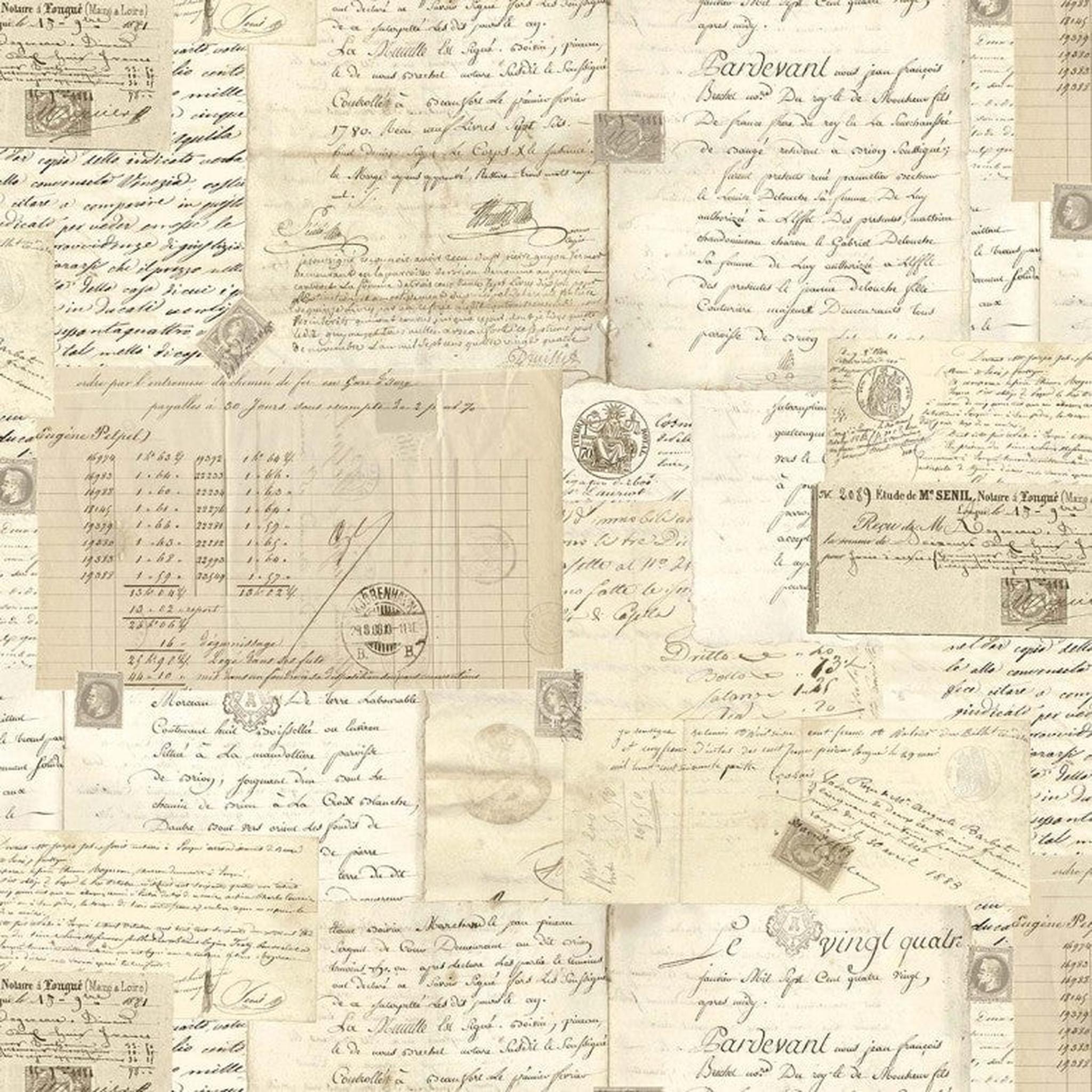 Michael Miller Widebacks Post Script: Beige