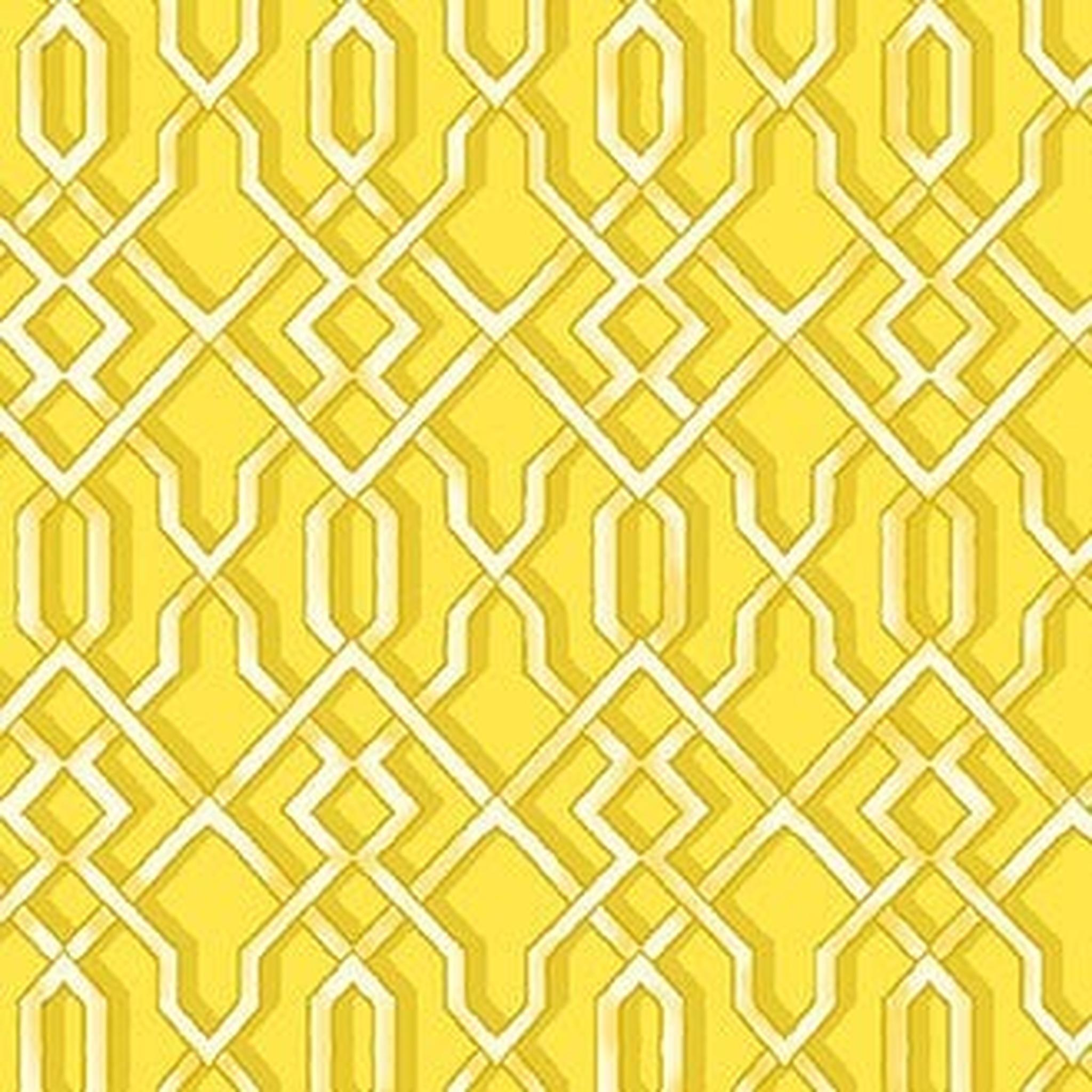Michael Miller Wisteria Lane Trellis - Citron