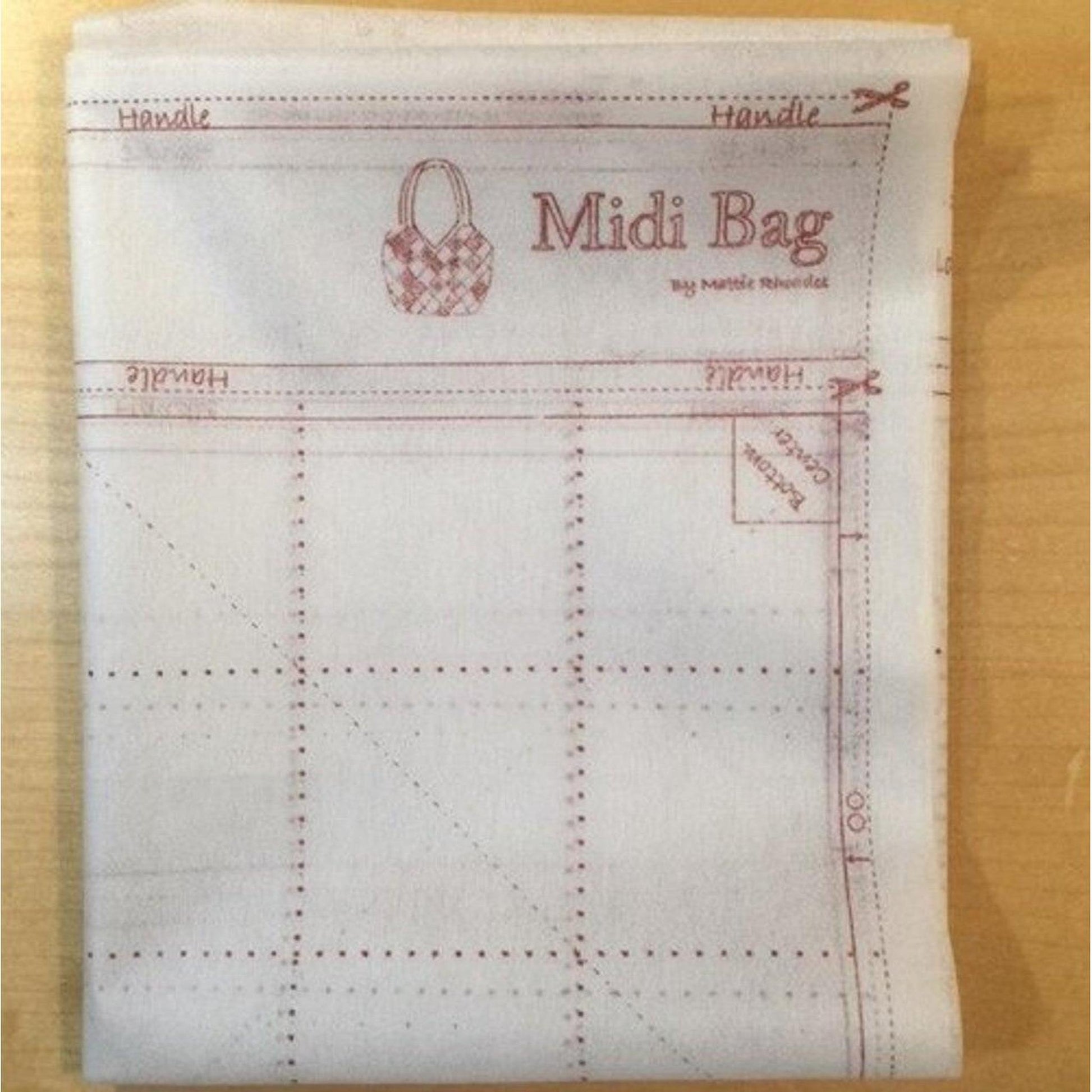 Midi Bag Printed Interfacing Panel