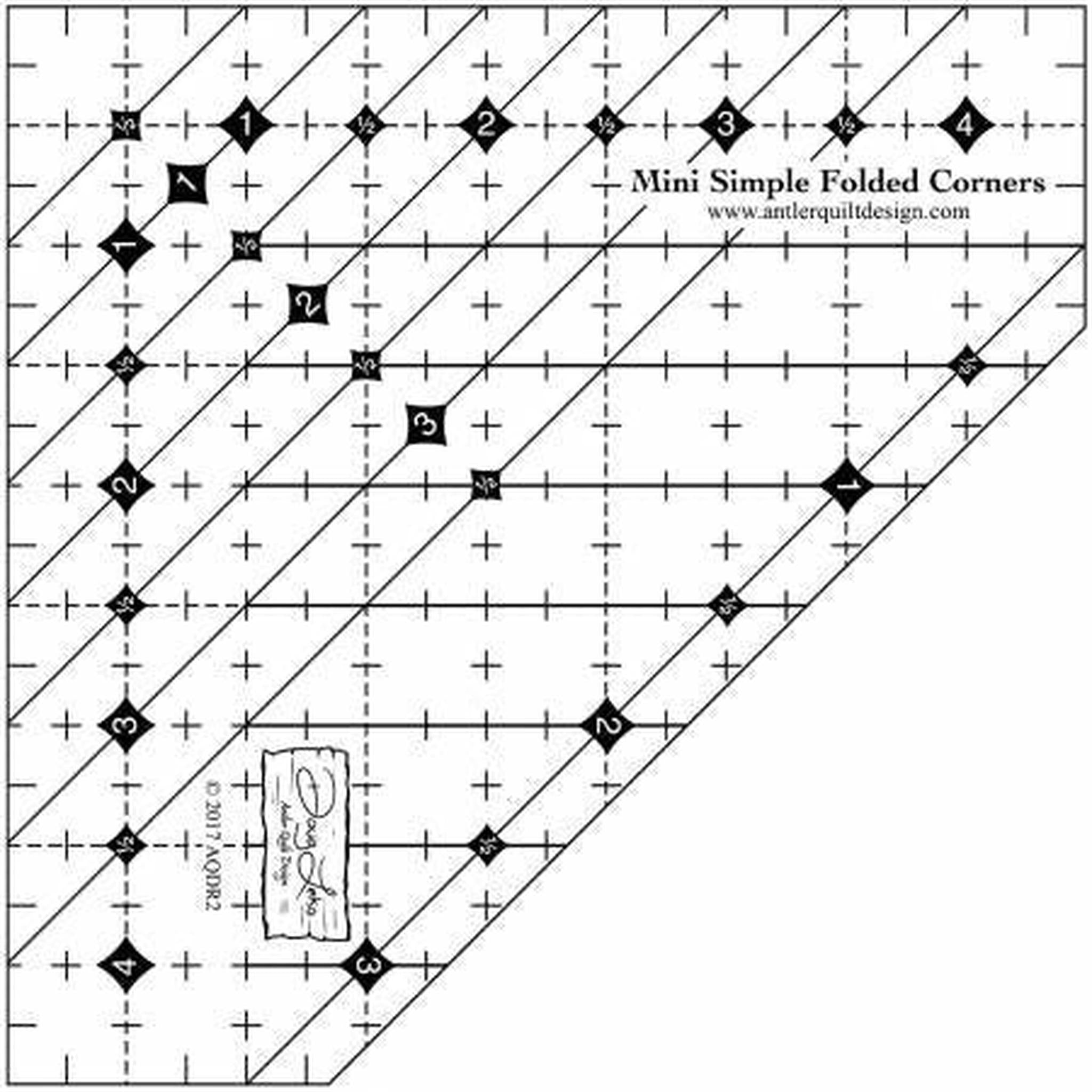 Mini Simple Folded Corner Ruler