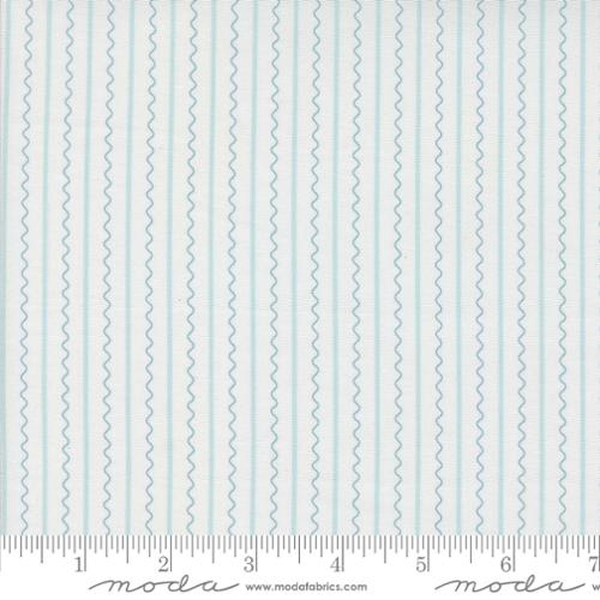 Mixed Bag of Bonbons by Jen Kingwell - Frequency Stripes: White Blue