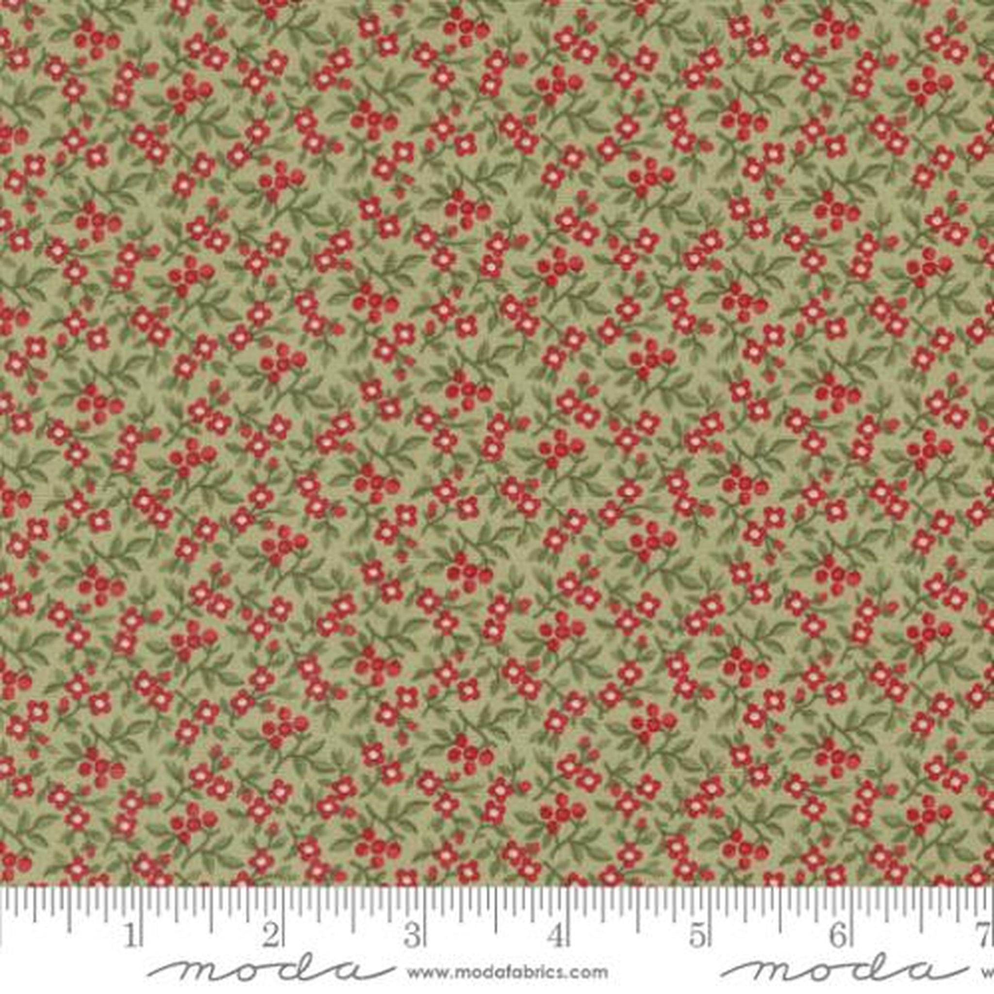Moda: A Christmas Carol by 3 Sisters Bountiful Berries: Sage