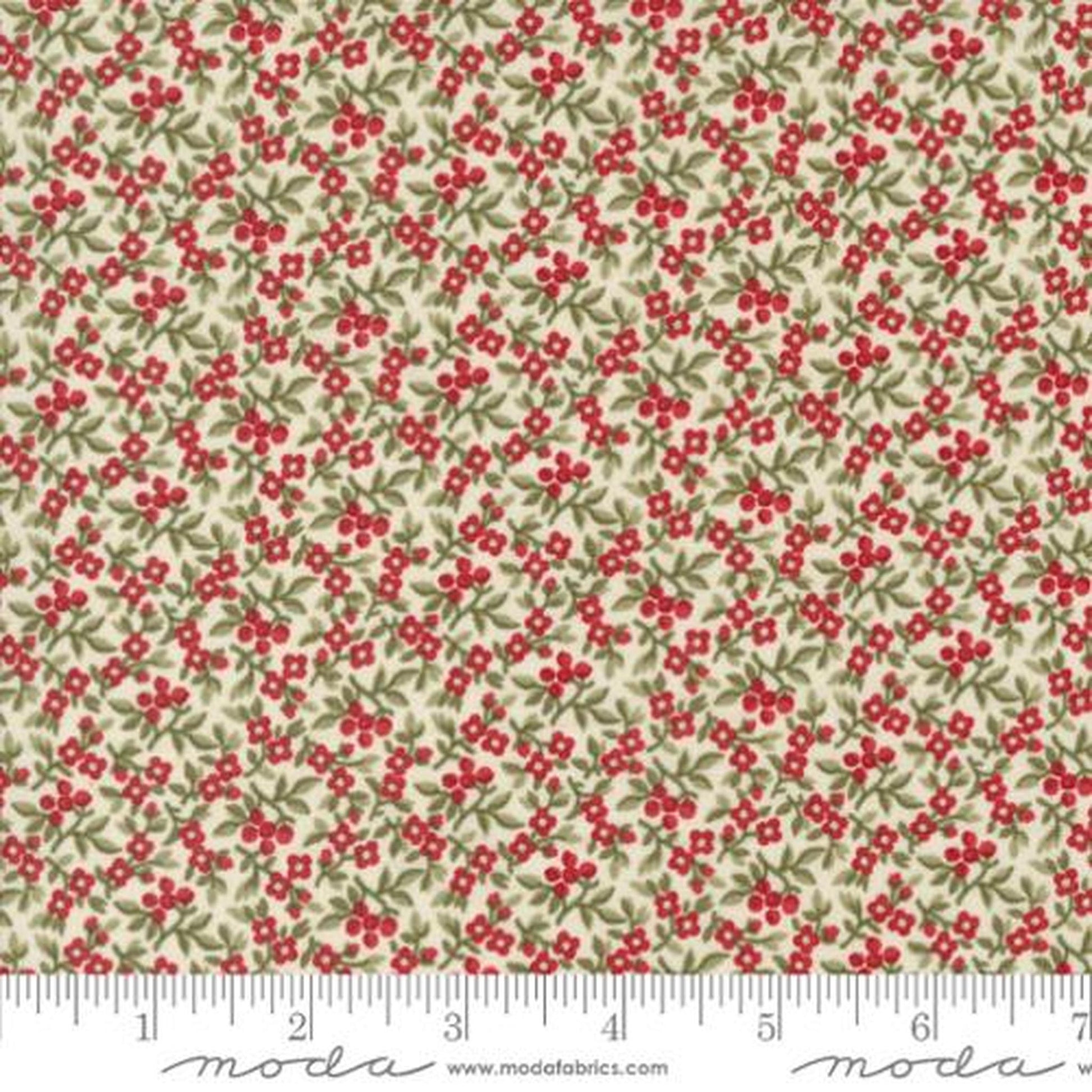 Moda: A Christmas Carol by 3 Sisters Bountiful Berries: Snowflake