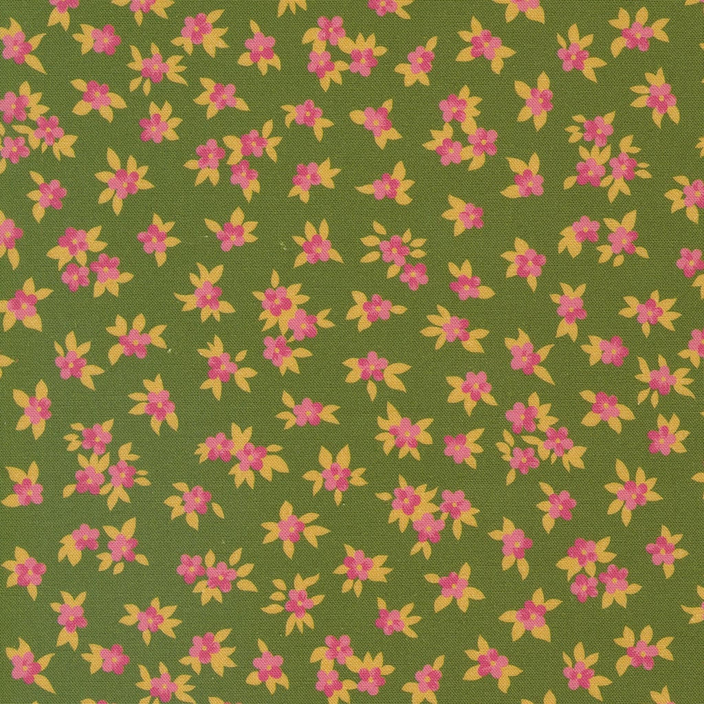 Moda Chelsea Garden Tea Rose Ditsy Small Floral - Lichen