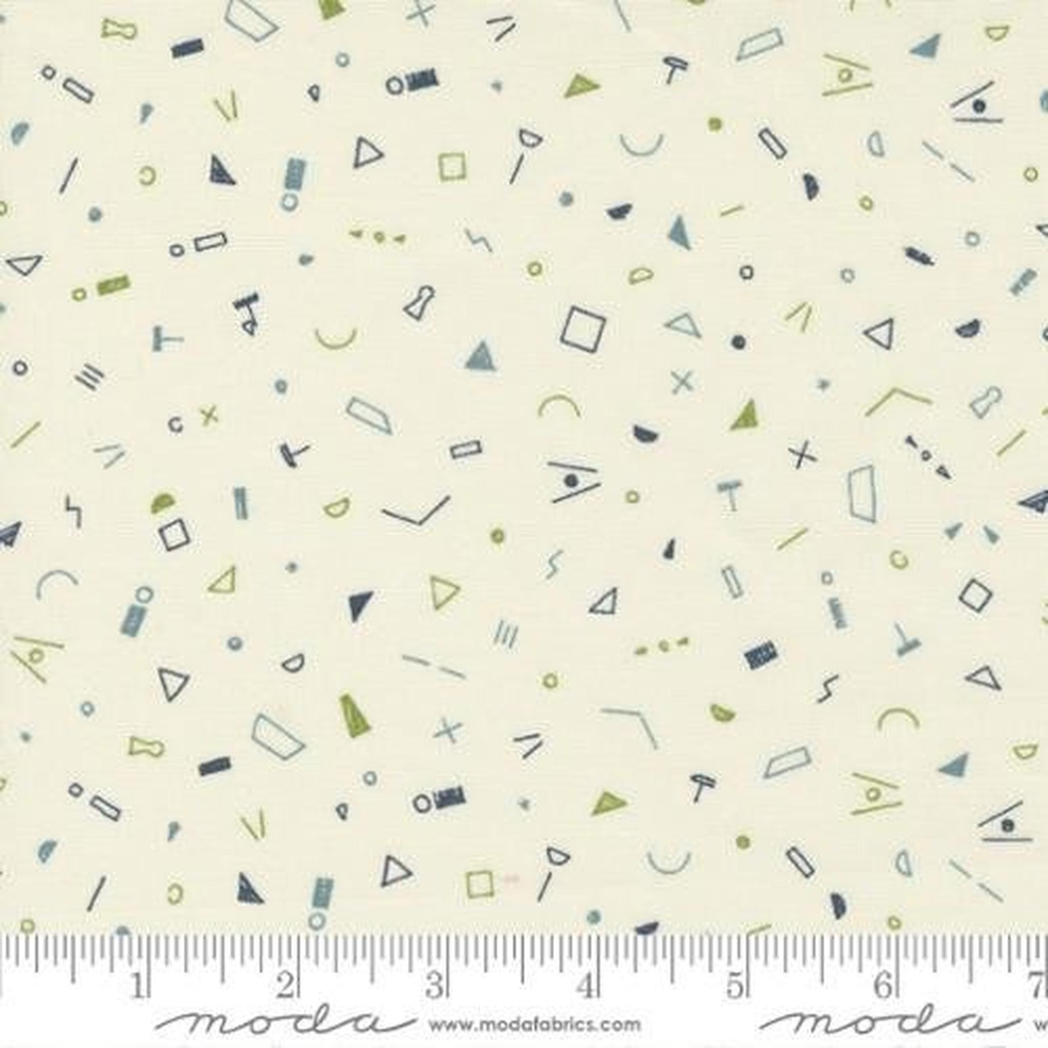Moda Collage Bits and Bobs Geometric Parchment