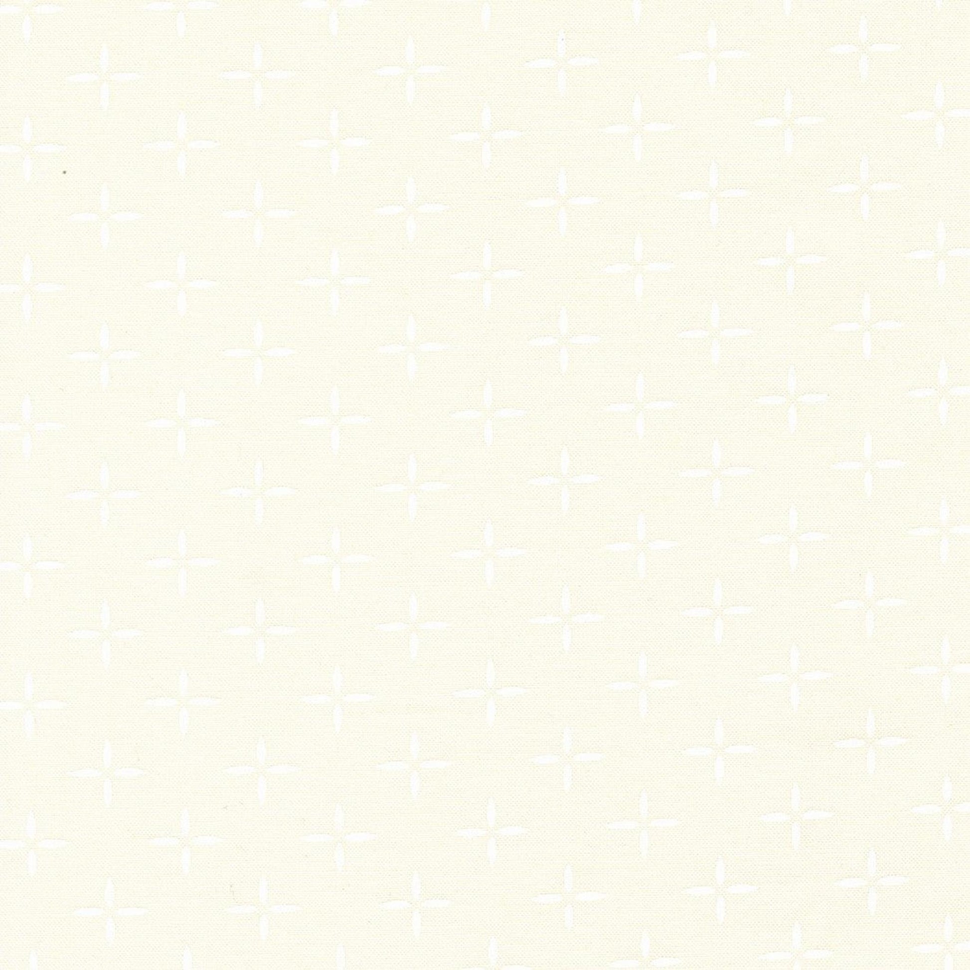 Moda Flower Press Ecru