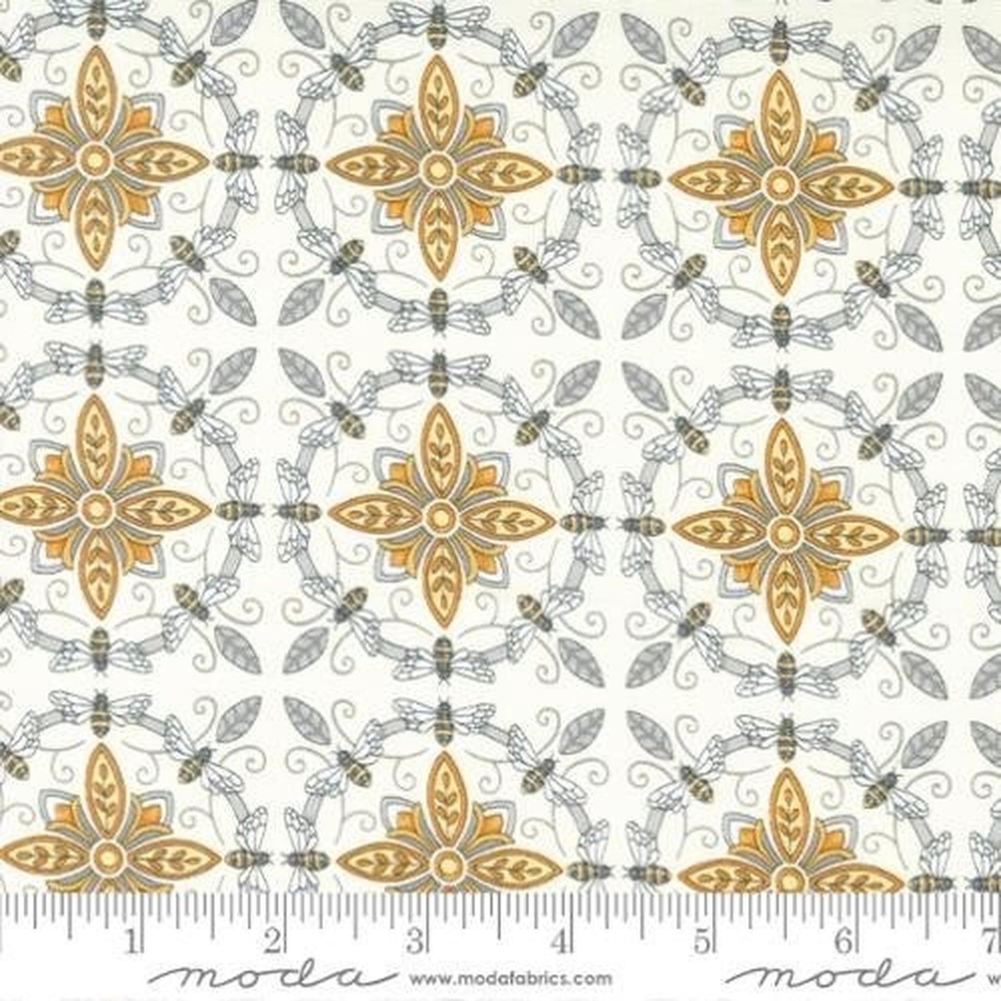 Moda Honey Lavender - Bumble Bee Tiles Milk