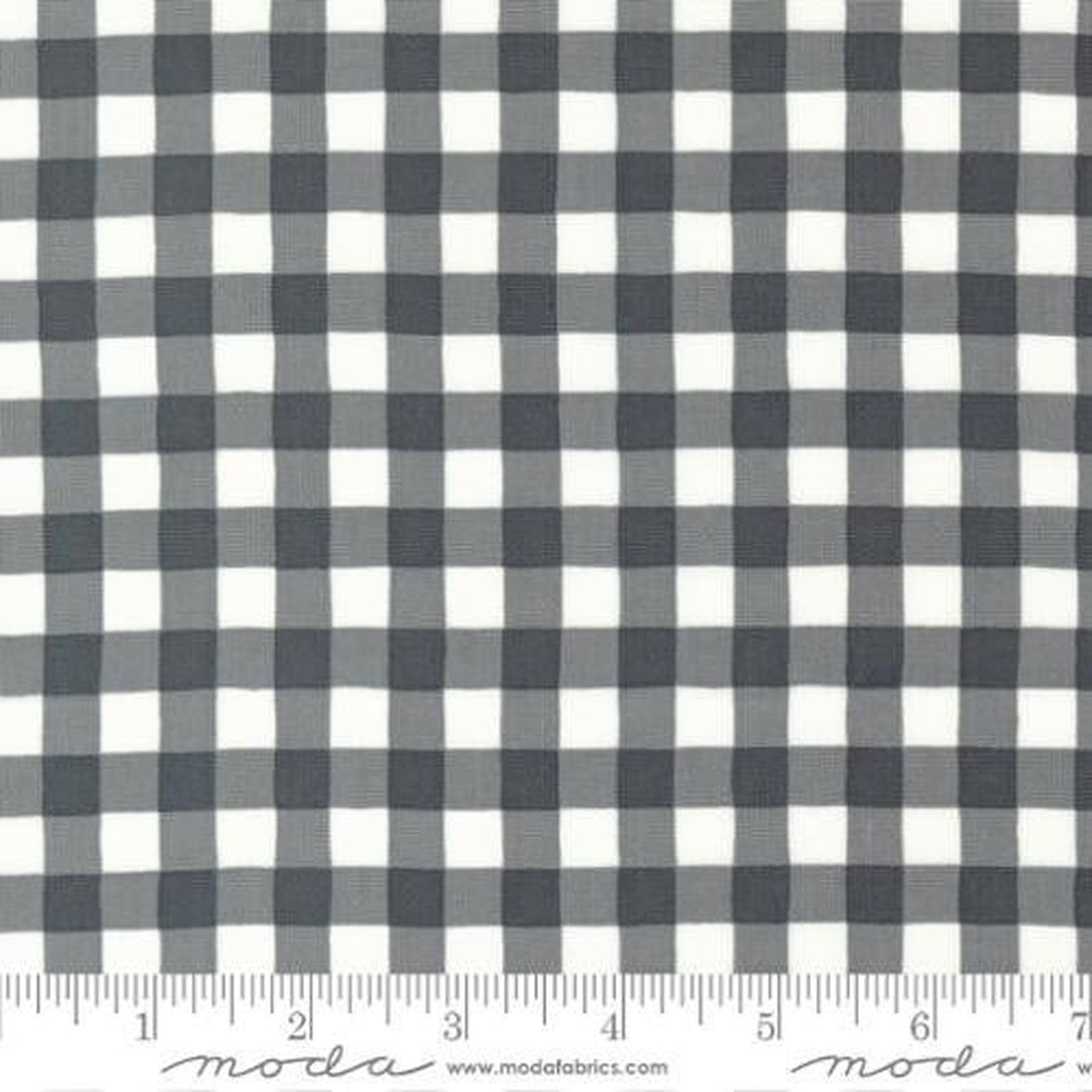 Moda Honey Lavender - Garden Gingham Checks and Plaids Charcoal