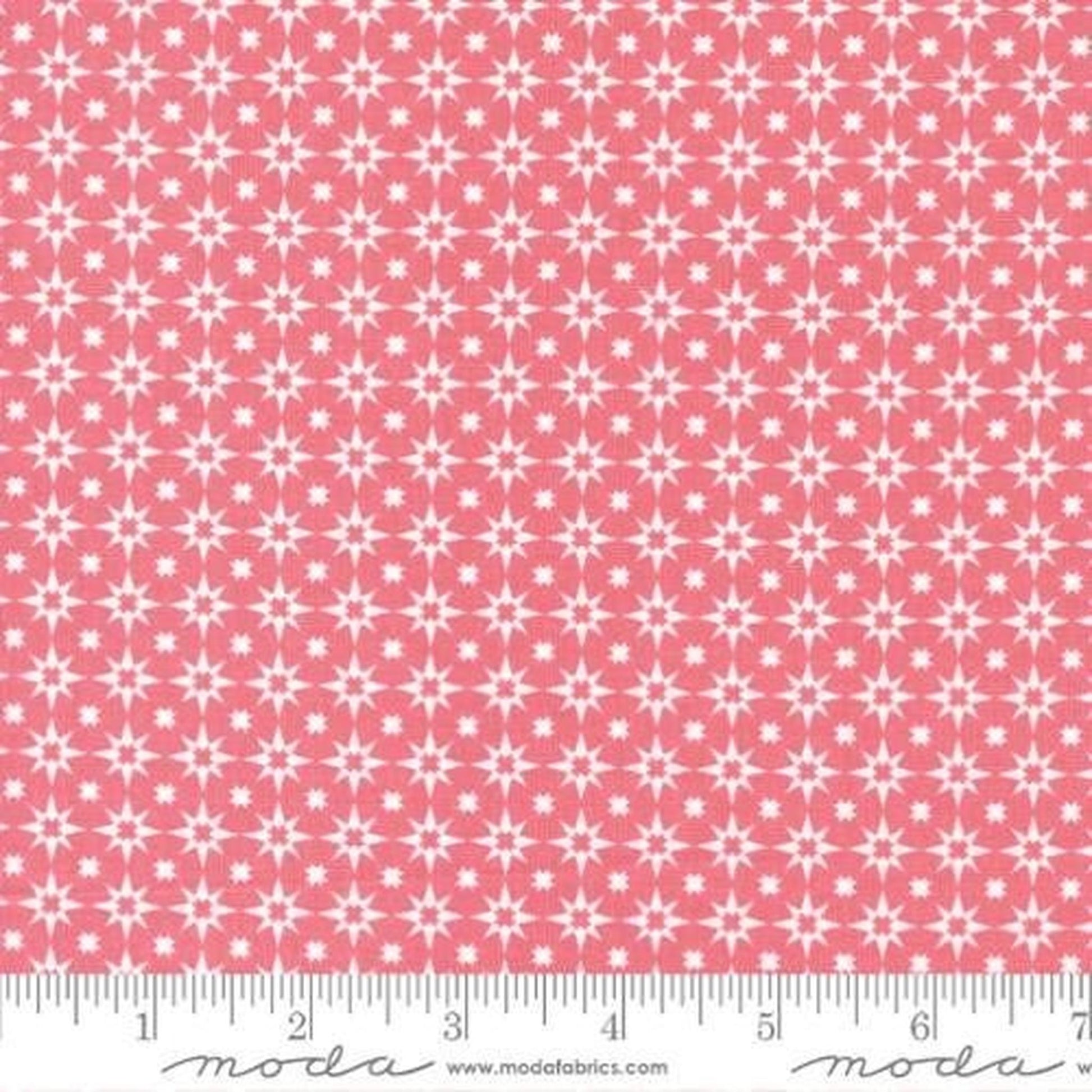 Moda Lovestruck Starlight Tile Blenders Geometric Stars - Rosewater