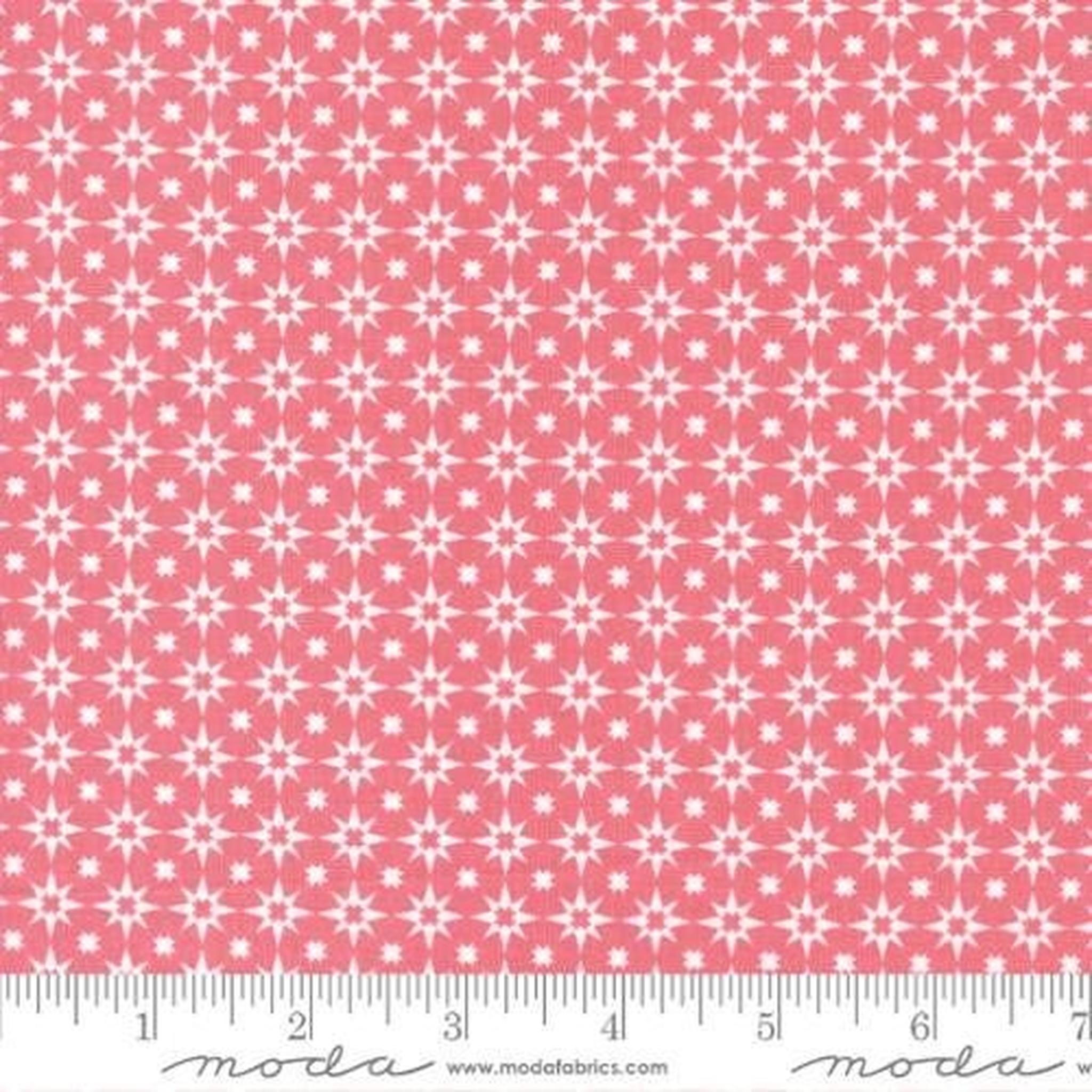 Moda Lovestruck Starlight Tile Blenders Geometric Stars - Rosewater