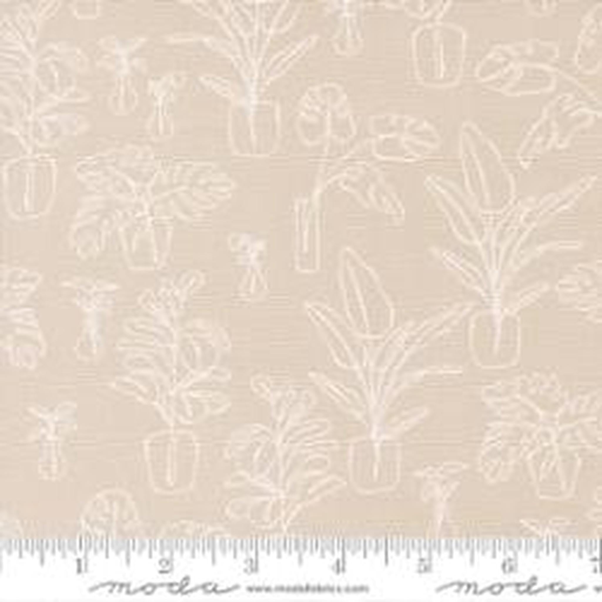 Moda Potted by Kiley's Quilt Room Canvas - Clay