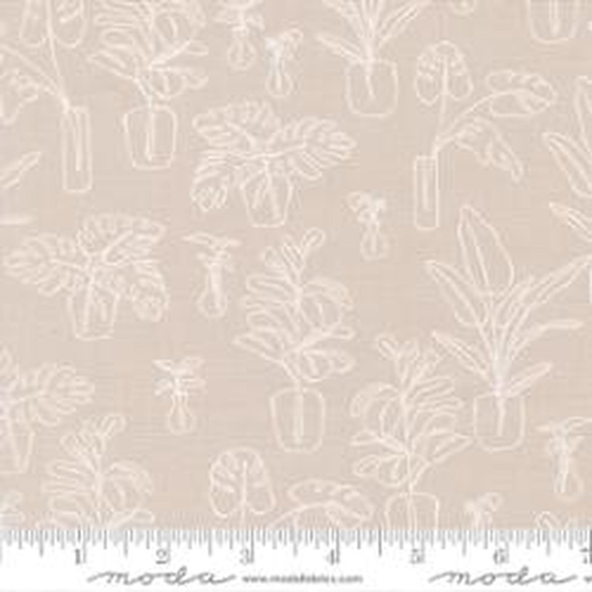 Moda Potted by Kiley's Quilt Room - Indoor Jungle Clay