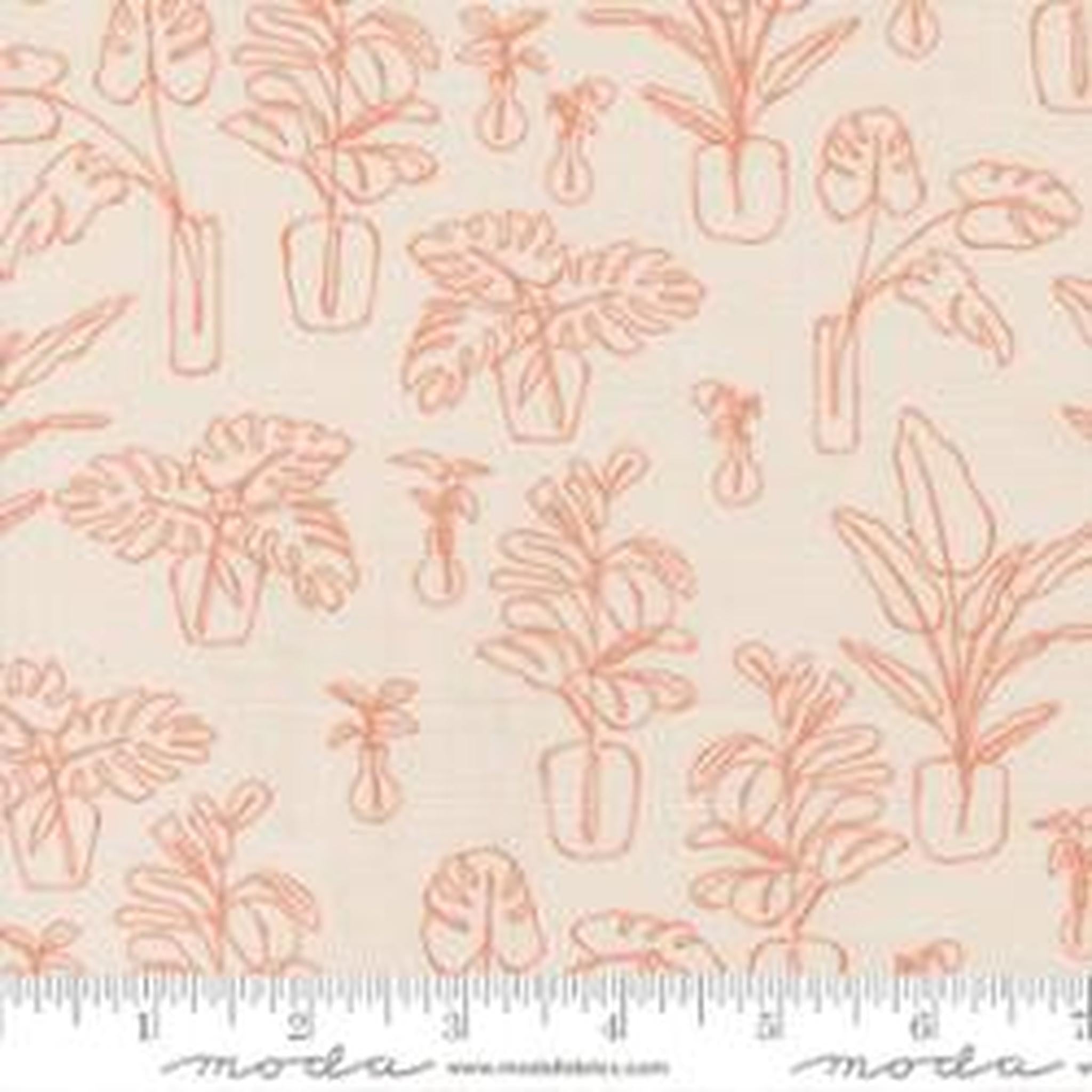 Moda Potted by Kiley's Quilt Room - Indoor Jungle Stone
