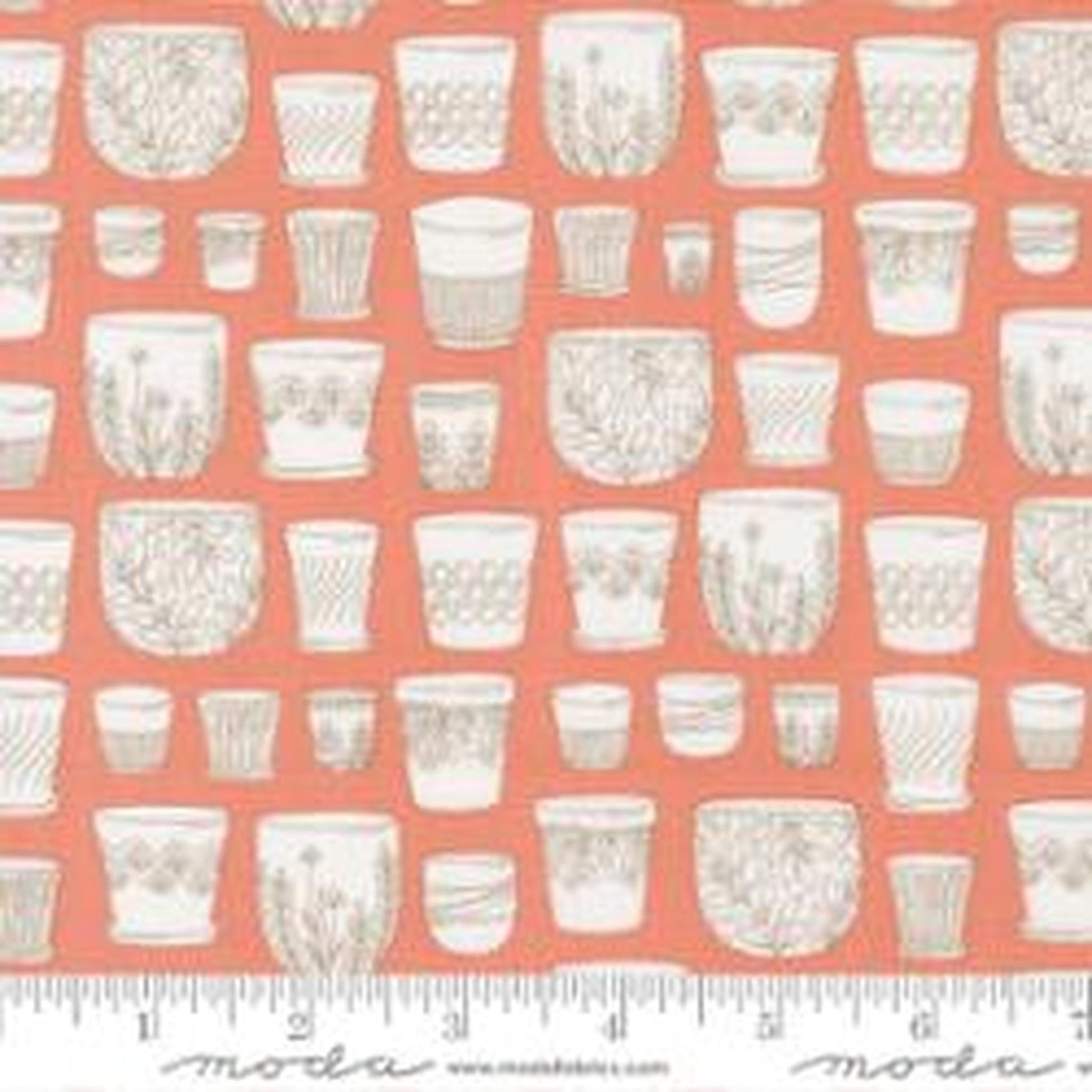 Moda Potted by Kiley's Quilt Room - Pots Camellia